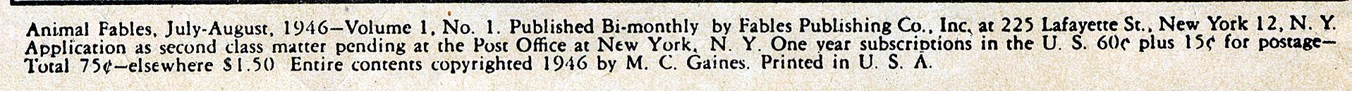 Read online Animal Fables comic -  Issue #1 - 3