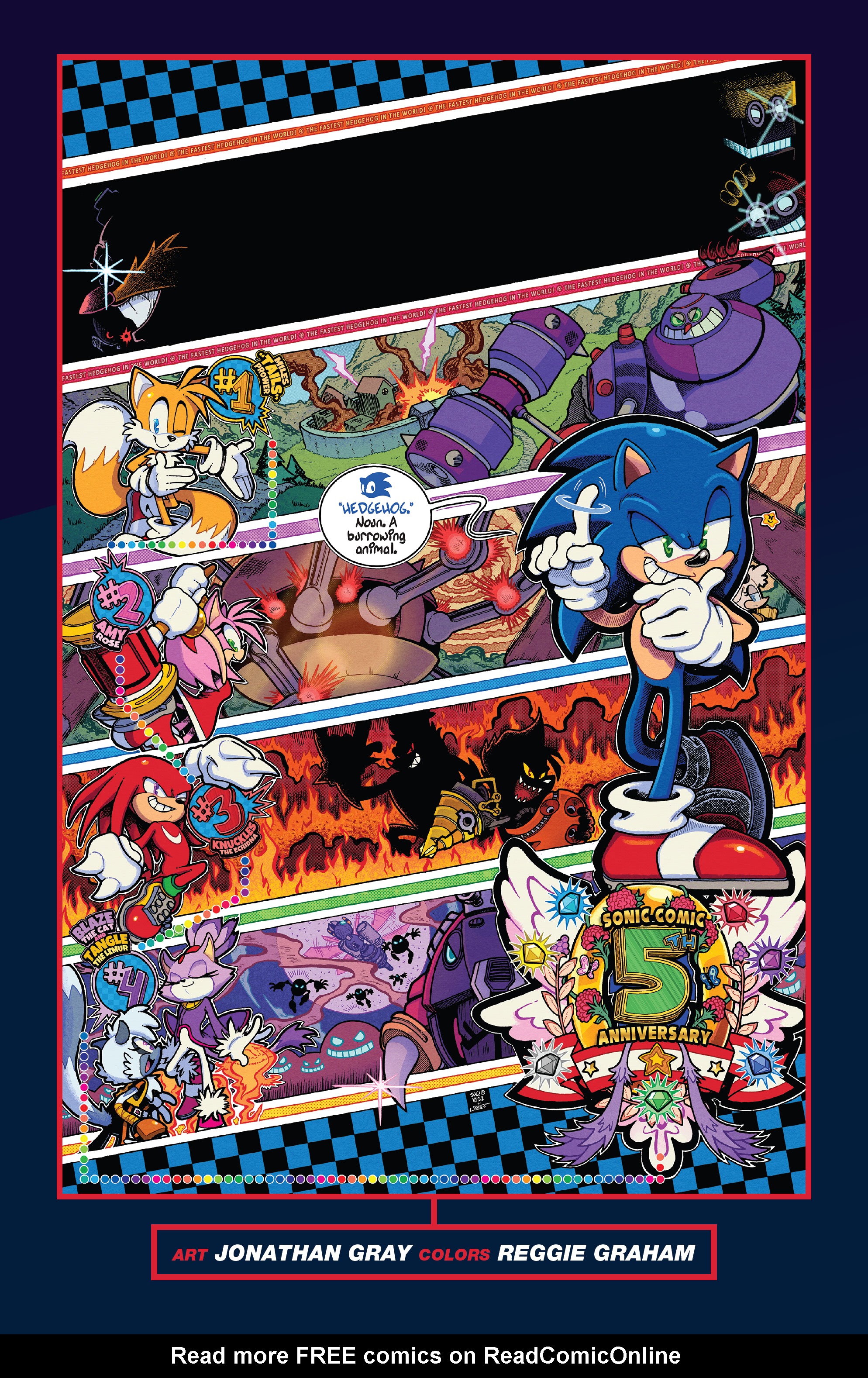 Read online Sonic the Hedgehog (2018) comic -  Issue # _5th Anniversary Edition - 35