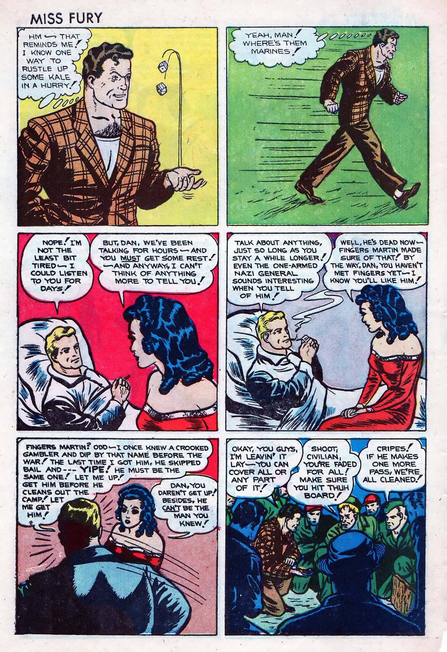 Read online Miss Fury (1942) comic -  Issue #5 - 14