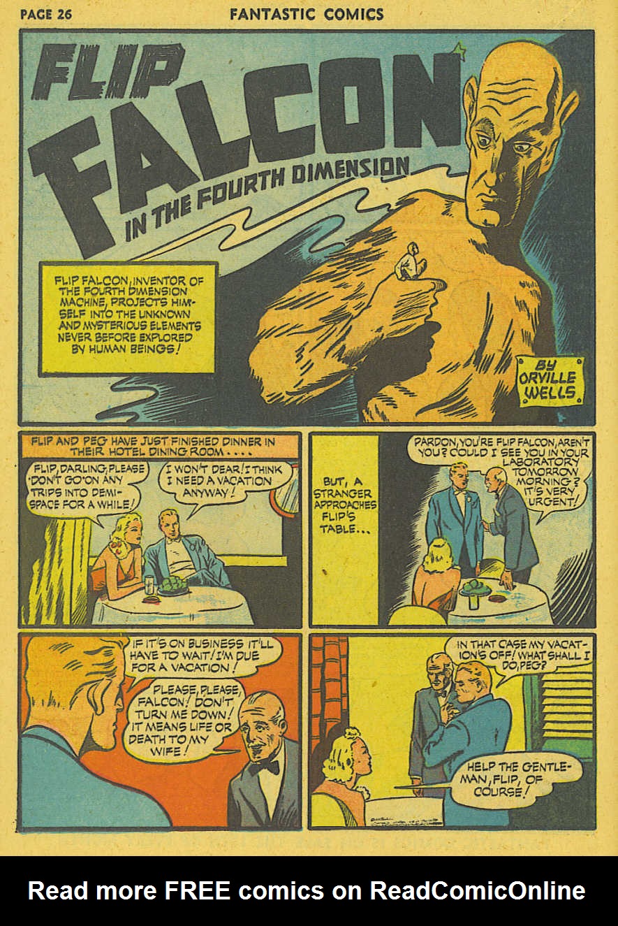 Read online Fantastic Comics comic -  Issue #19 - 21