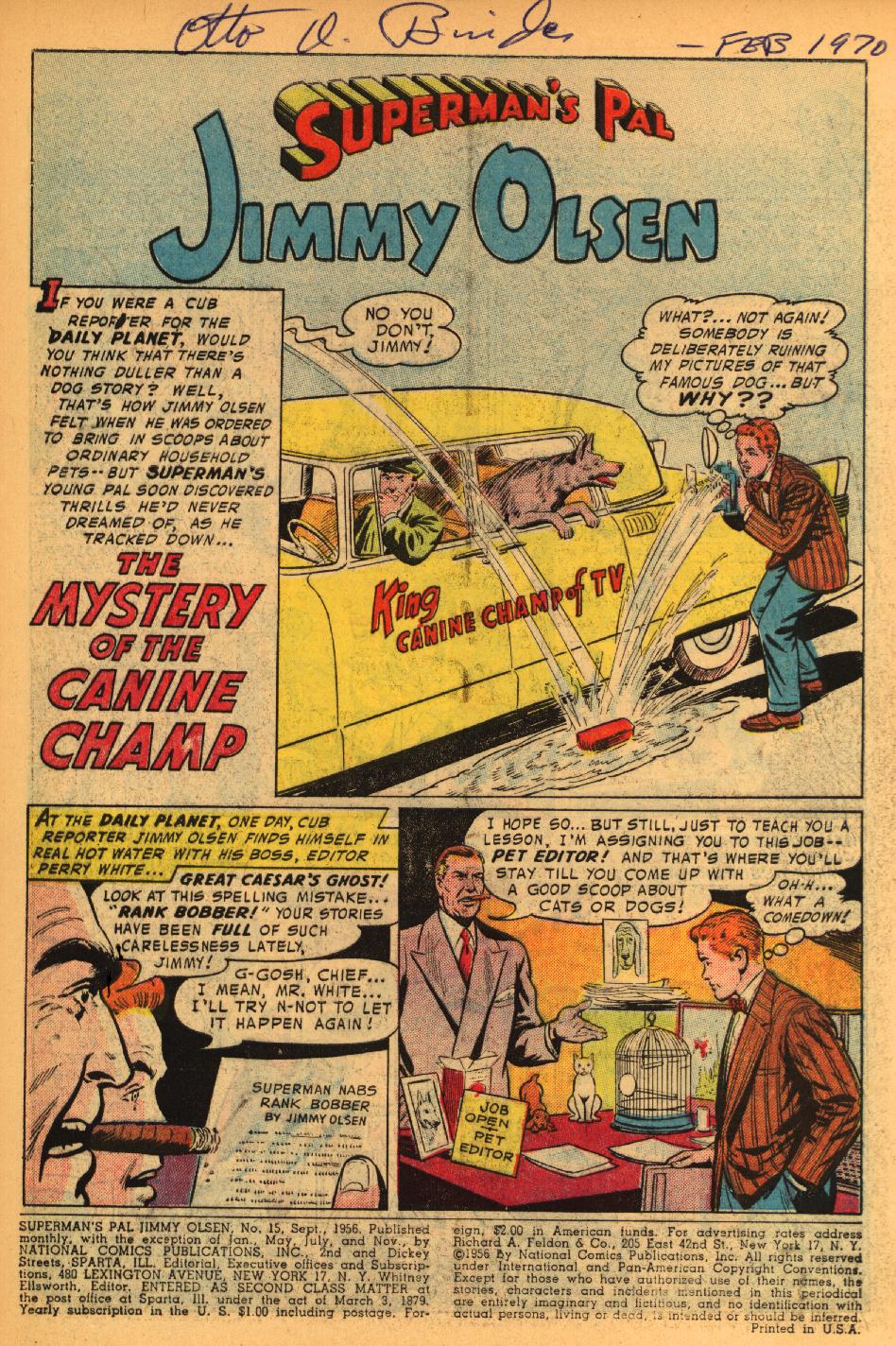 Read online Superman's Pal Jimmy Olsen comic -  Issue #15 - 3