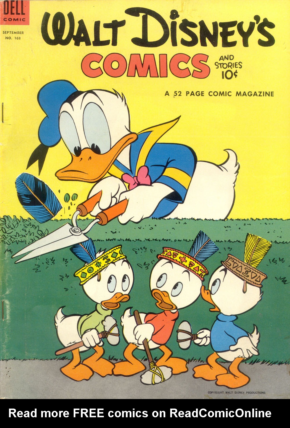 Read online Walt Disney's Comics and Stories comic -  Issue #168 - 1