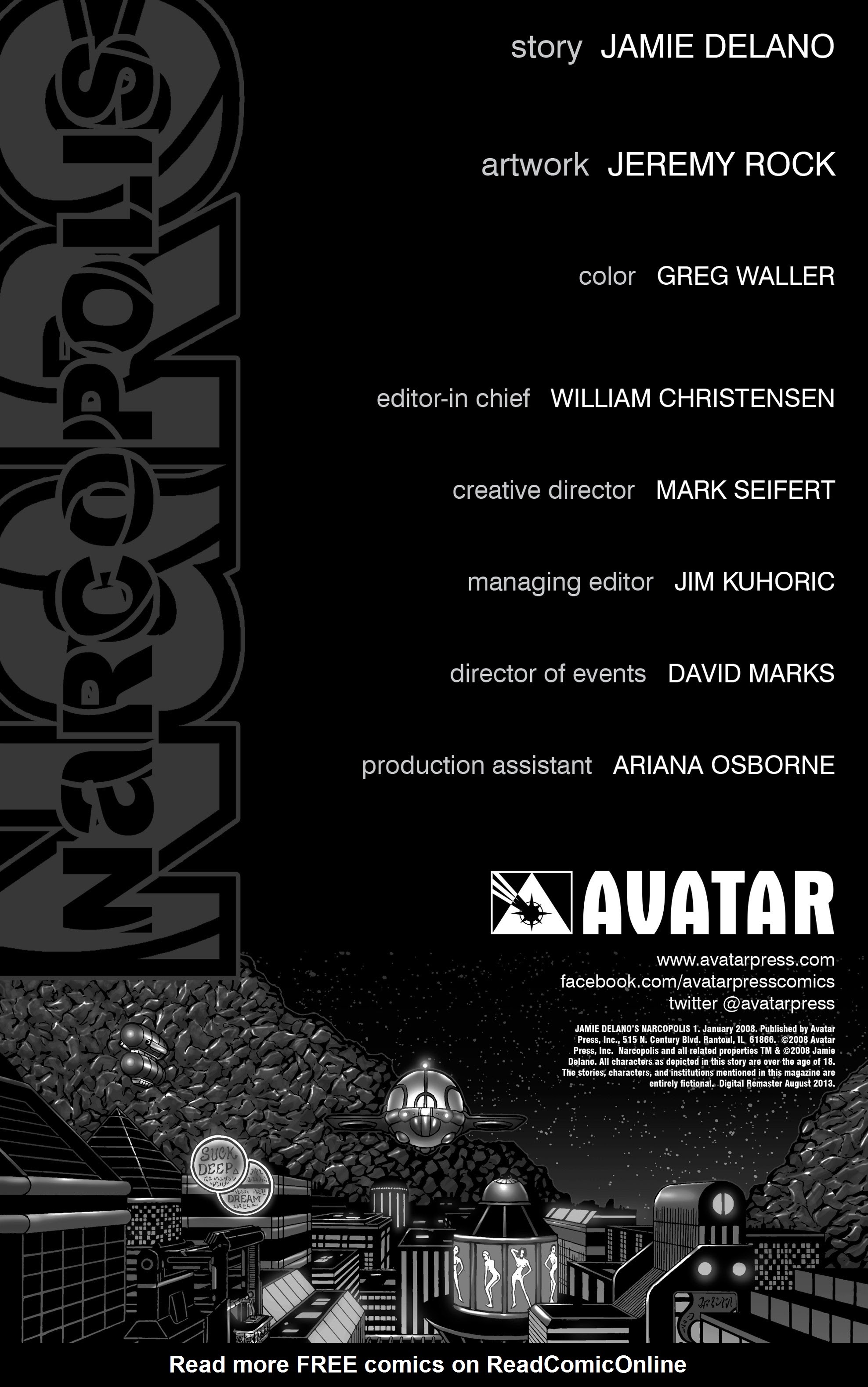 Read online Jamie Delano's Narcopolis comic -  Issue #1 - 2