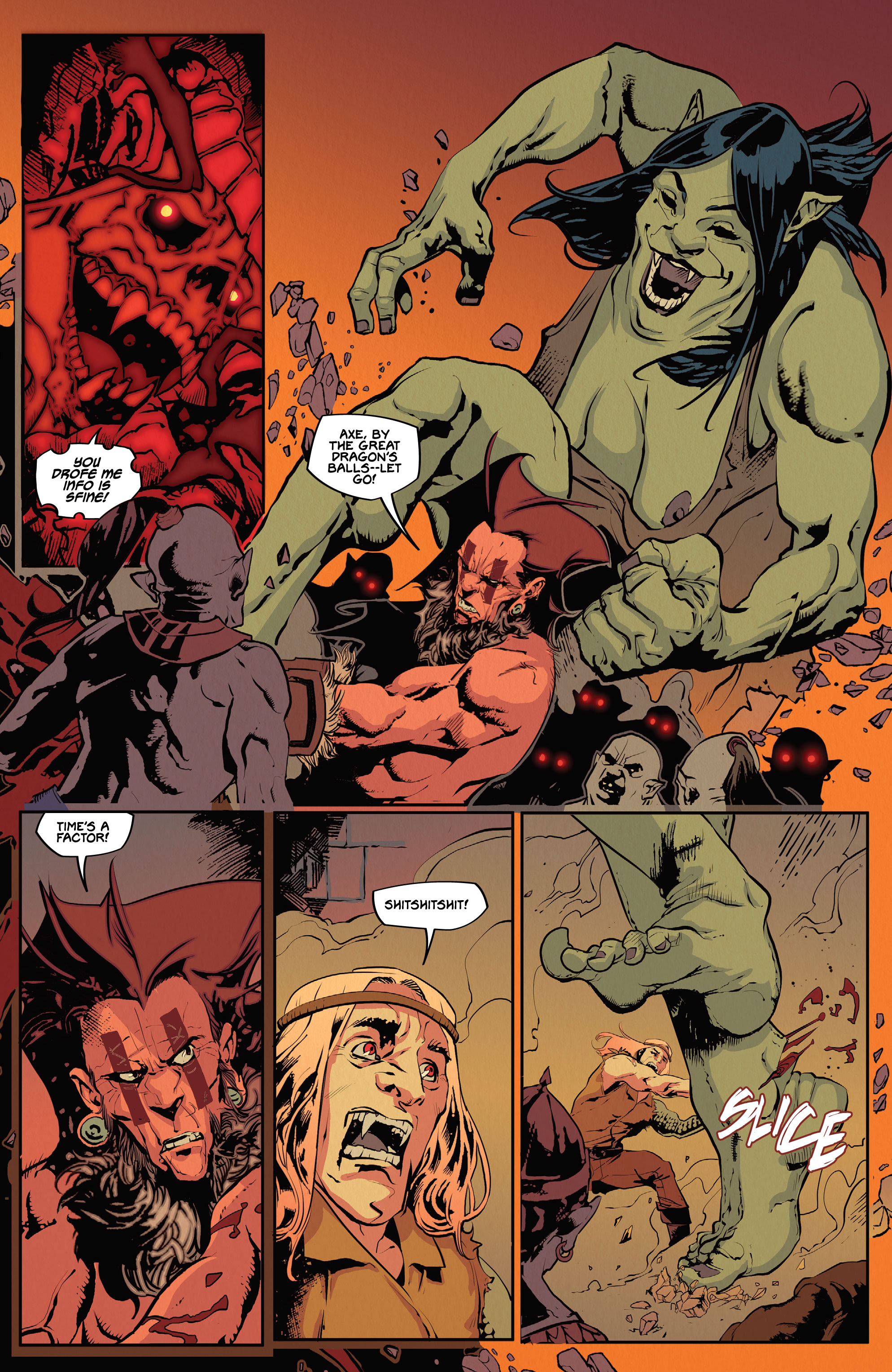 Read online Barbaric: Axe to Grind comic -  Issue #1 - 8
