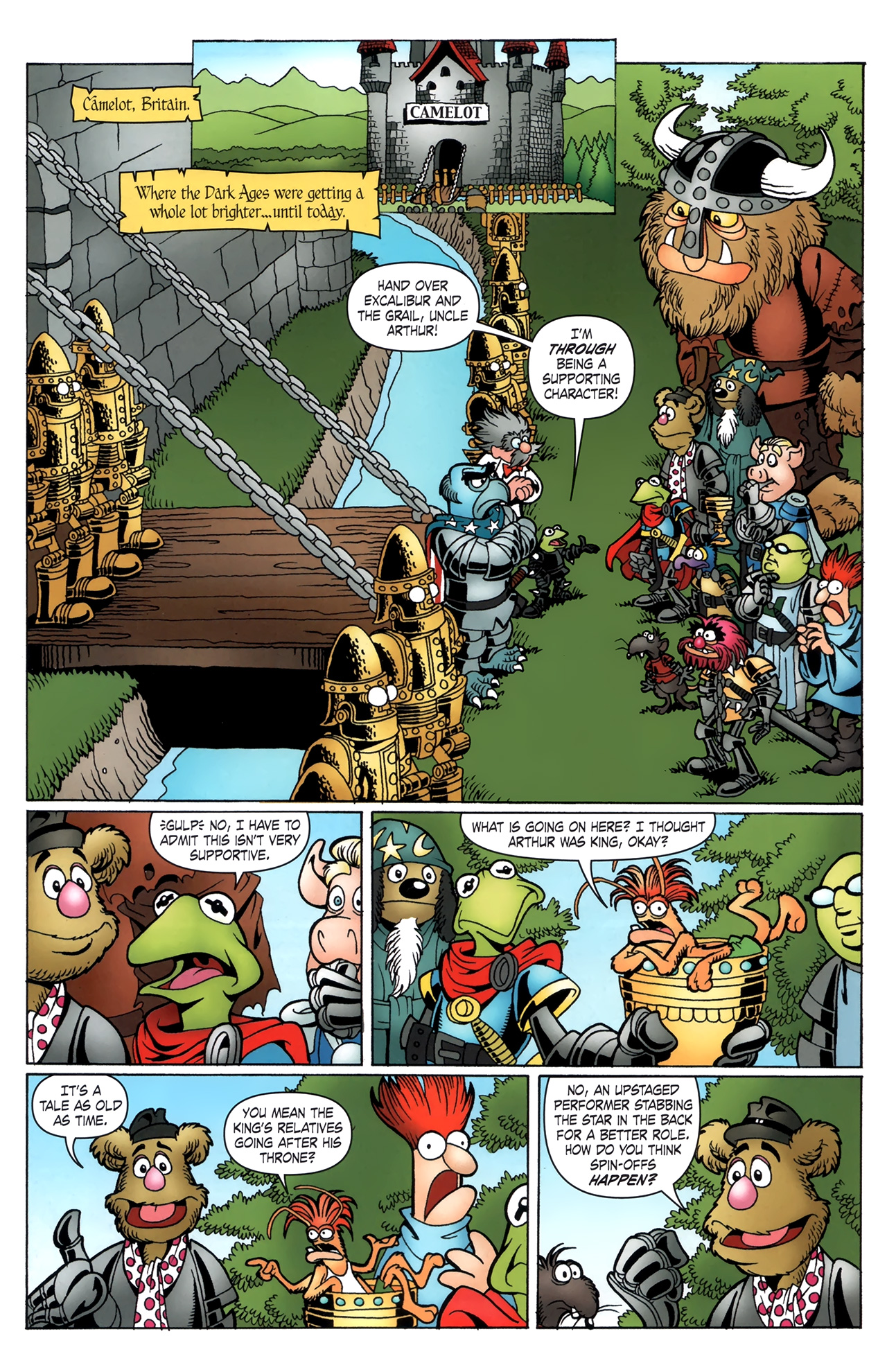 Read online Muppet King Arthur comic -  Issue #4 - 4