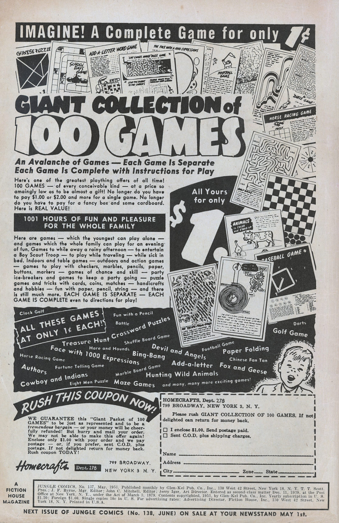 Read online Jungle Comics comic -  Issue #137 - 2