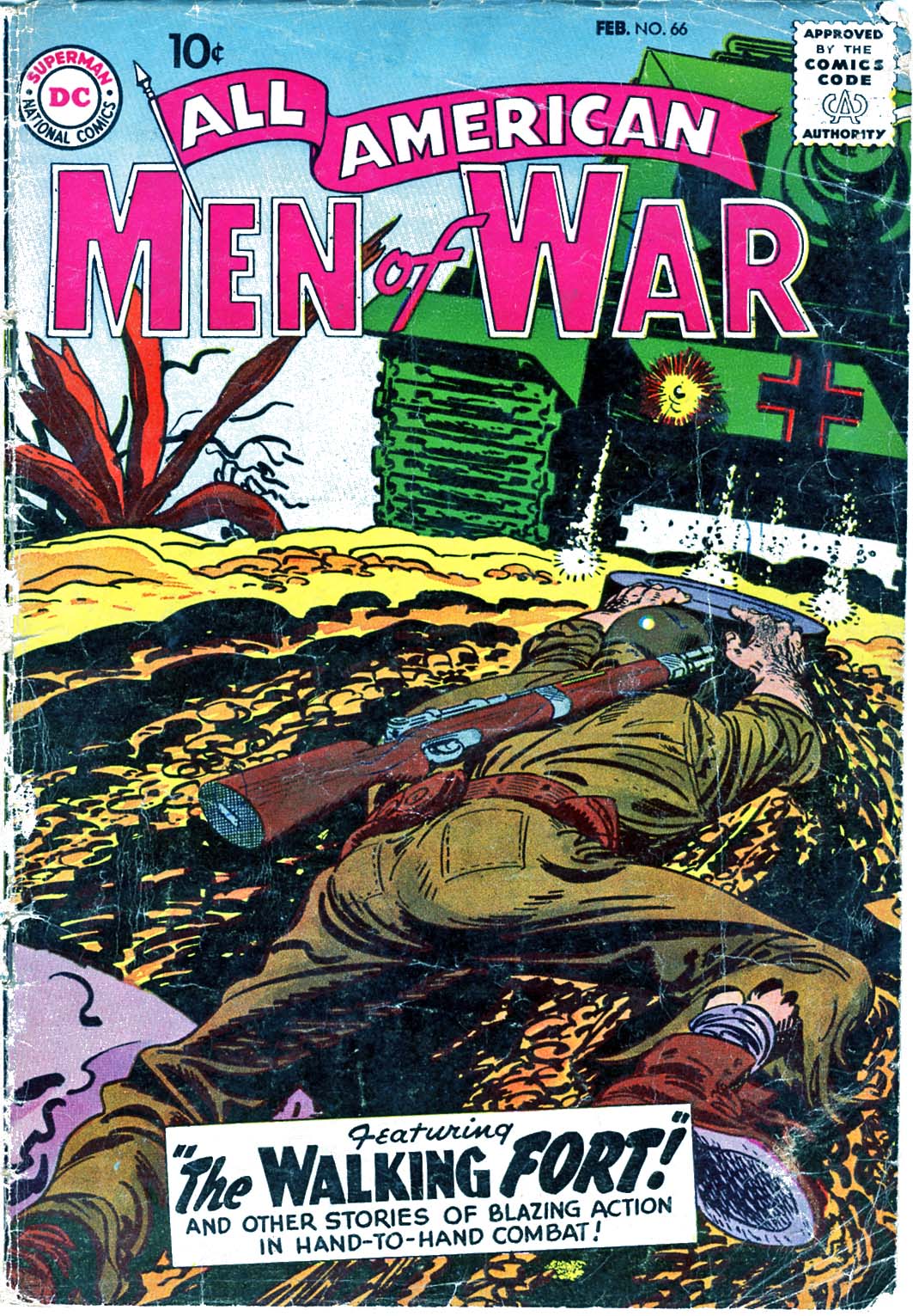 Read online All-American Men of War comic -  Issue #66 - 1