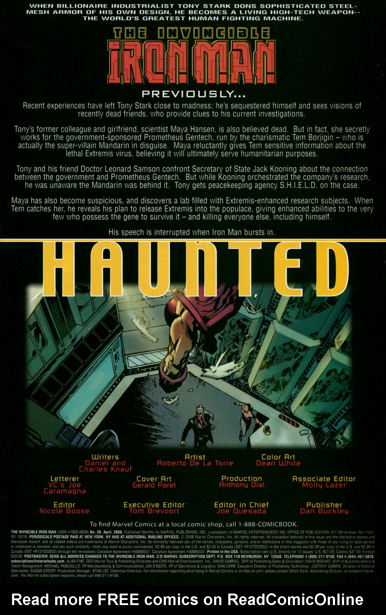 Read online The Invincible Iron Man (2007) comic -  Issue #26 - 2