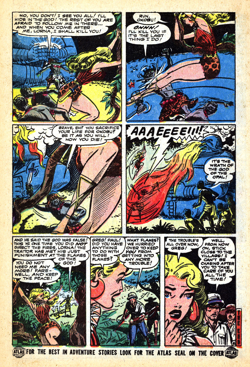 Read online Lorna, The Jungle Girl comic -  Issue #12 - 16