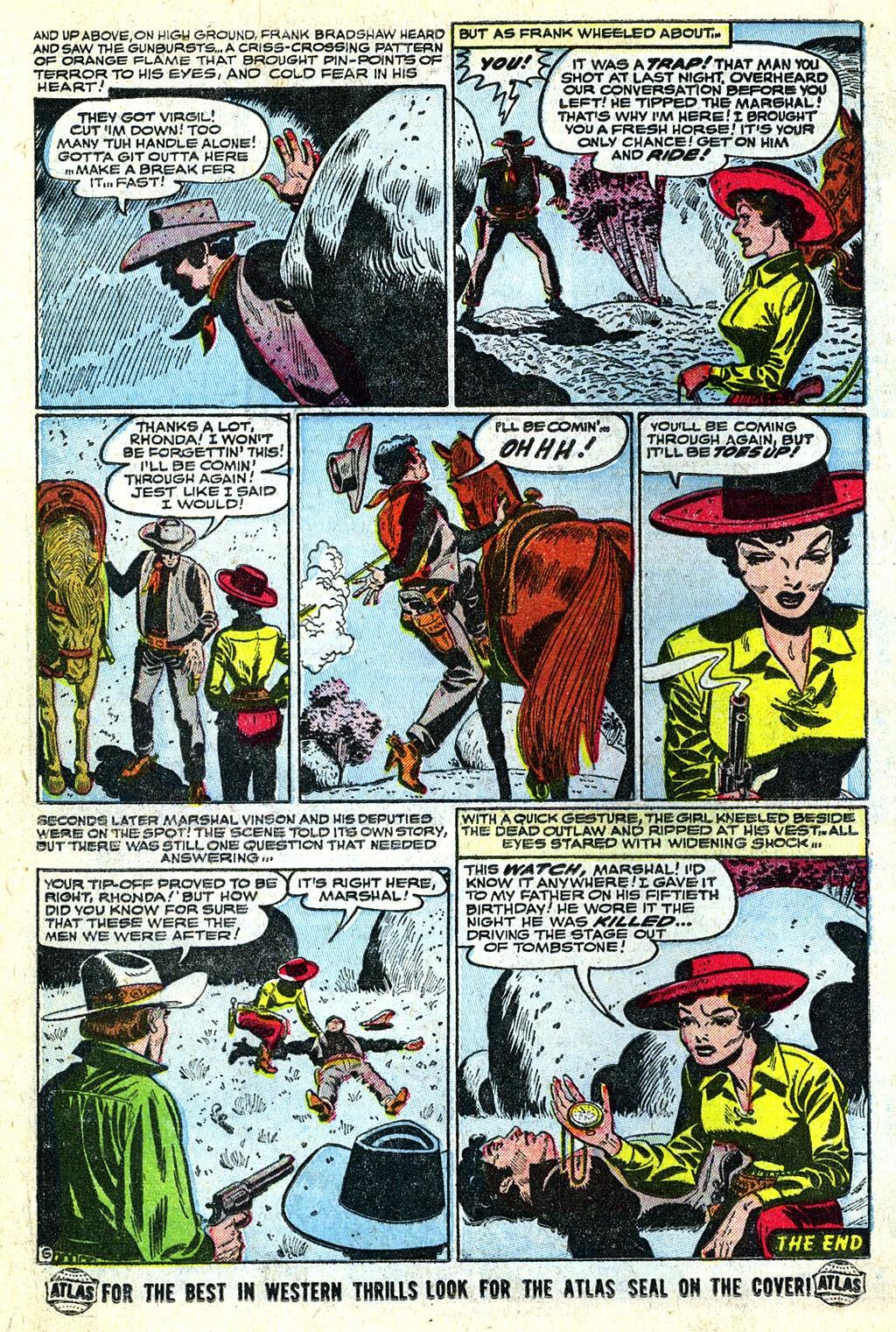 Read online Western Outlaws (1954) comic -  Issue #1 - 16