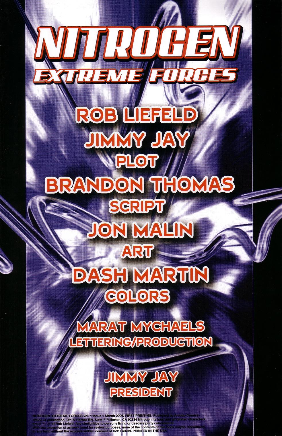 Read online Nitrogen: Extreme Forces comic -  Issue # Full - 2