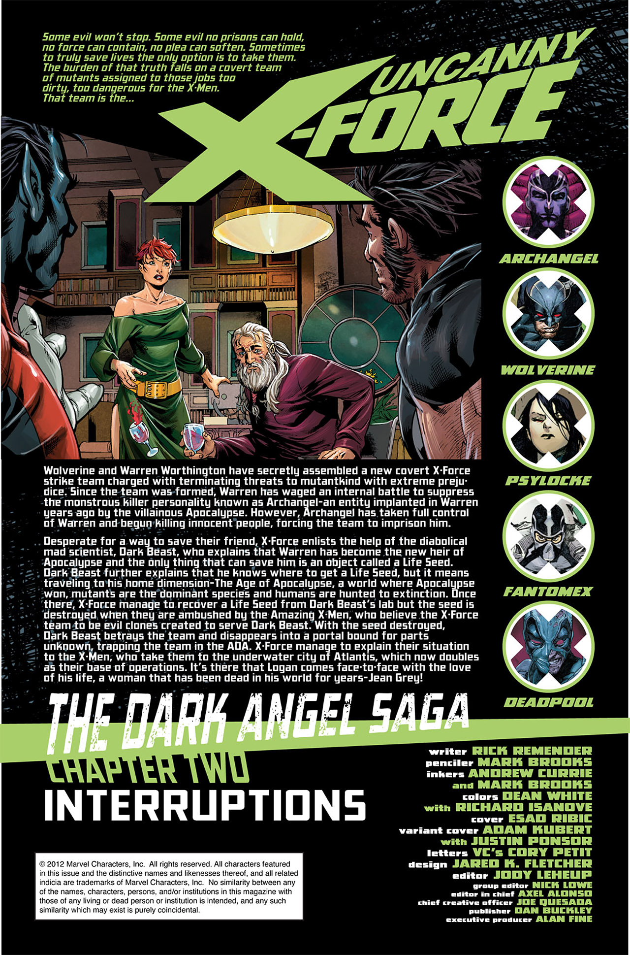 Read online Uncanny X-Force (2010) comic -  Issue #12 - 2