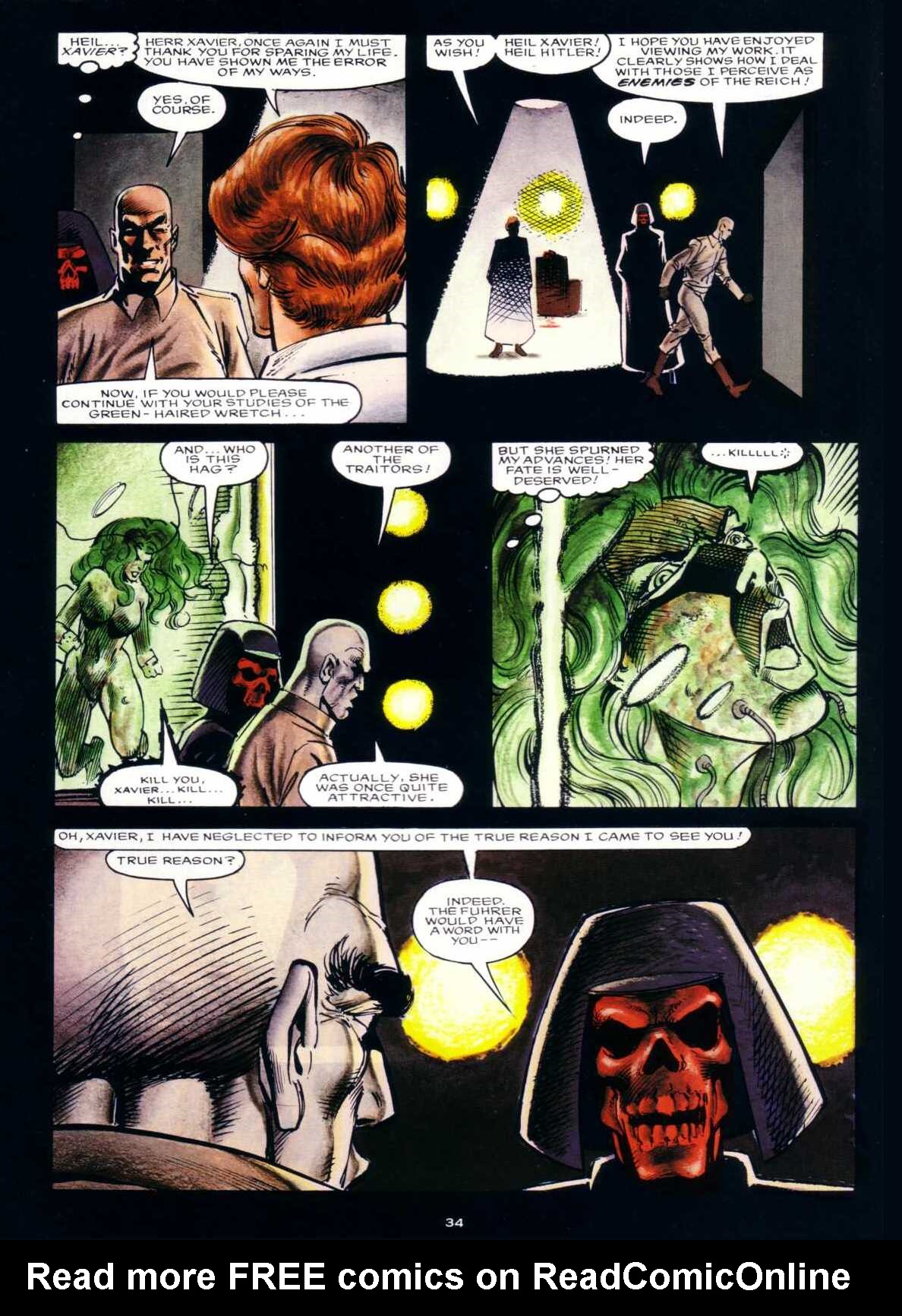 Read online Marvel Graphic Novel comic -  Issue #66 - Excalibur - Weird War III - 33