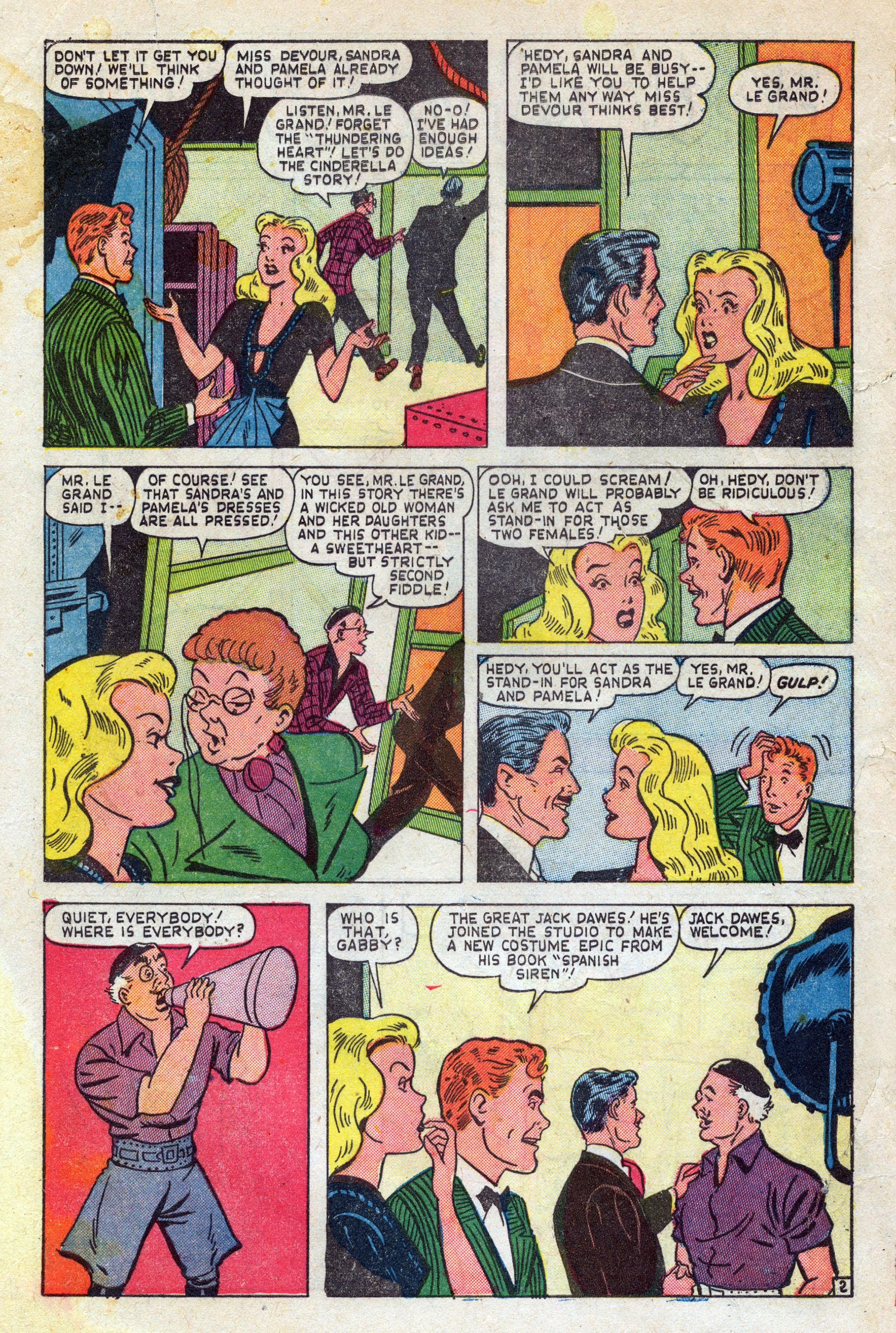 Read online Hedy Of Hollywood Comics comic -  Issue #40 - 4