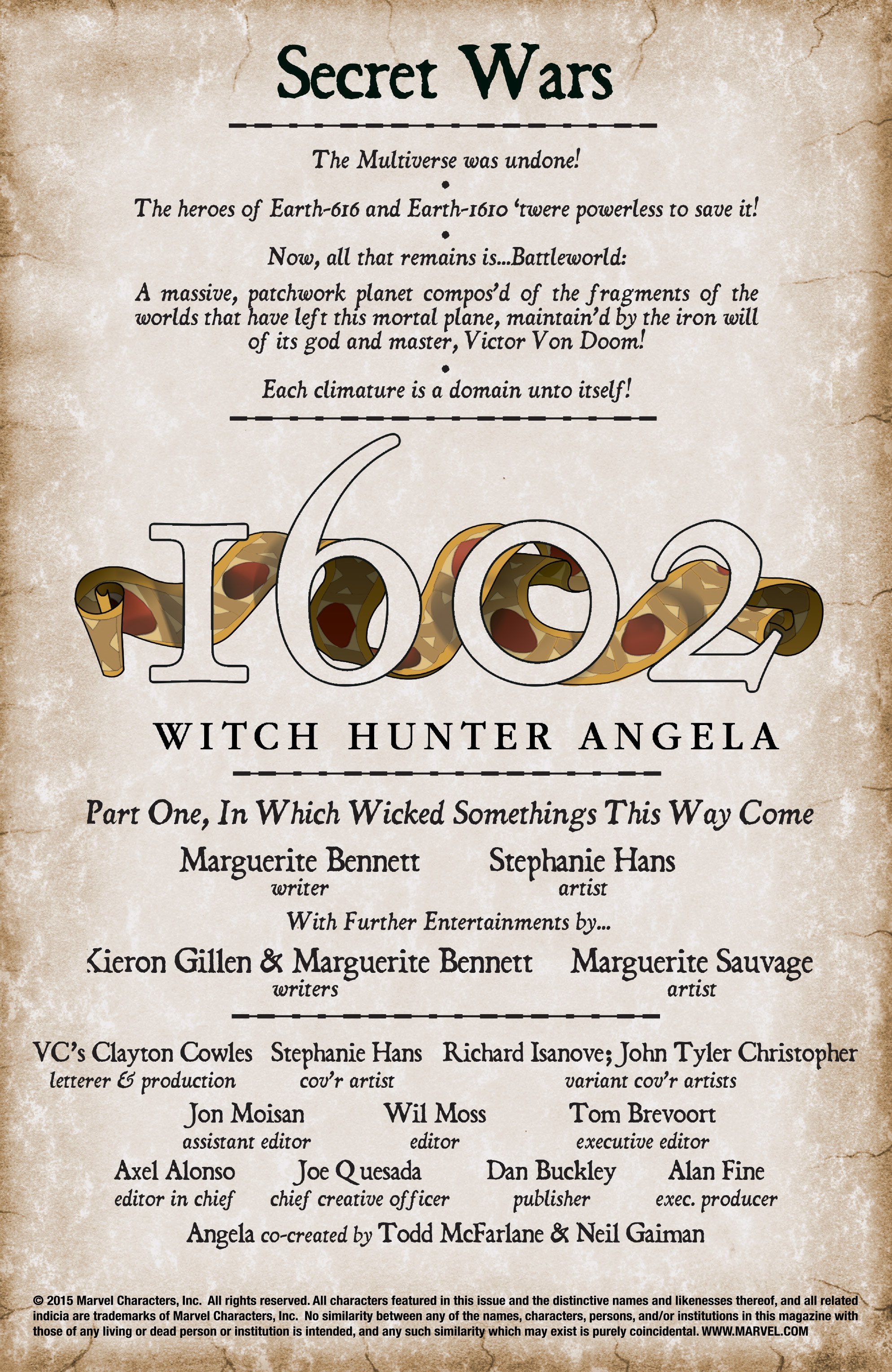 Read online 1602 Witch Hunter Angela comic -  Issue #1 - 3
