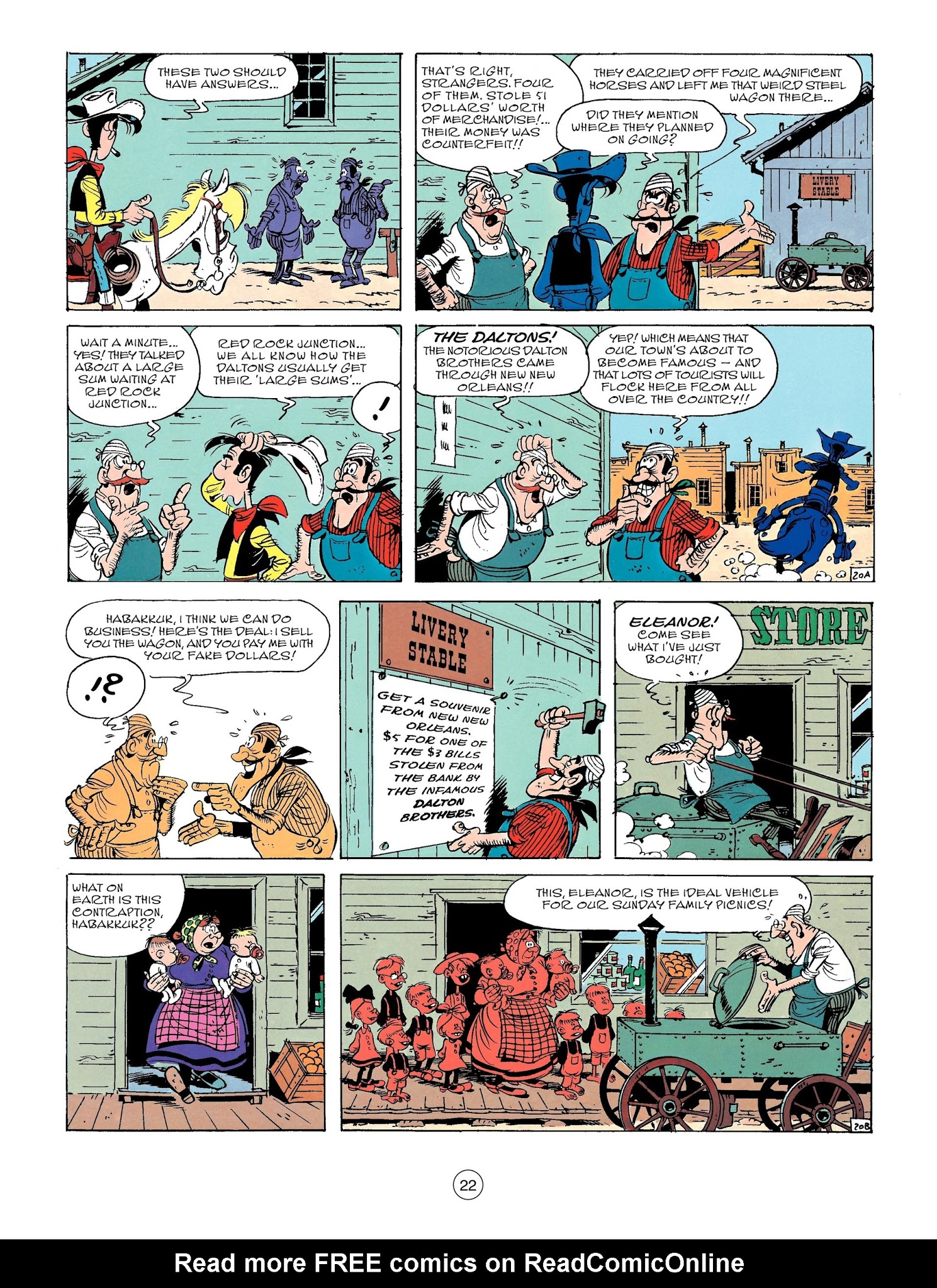Read online A Lucky Luke Adventure comic -  Issue #58 - 22
