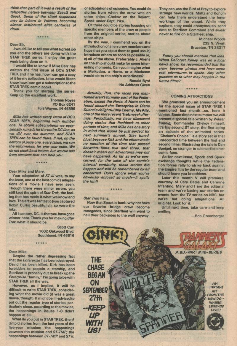 Read online Star Trek (1984) comic -  Issue #11 - 26