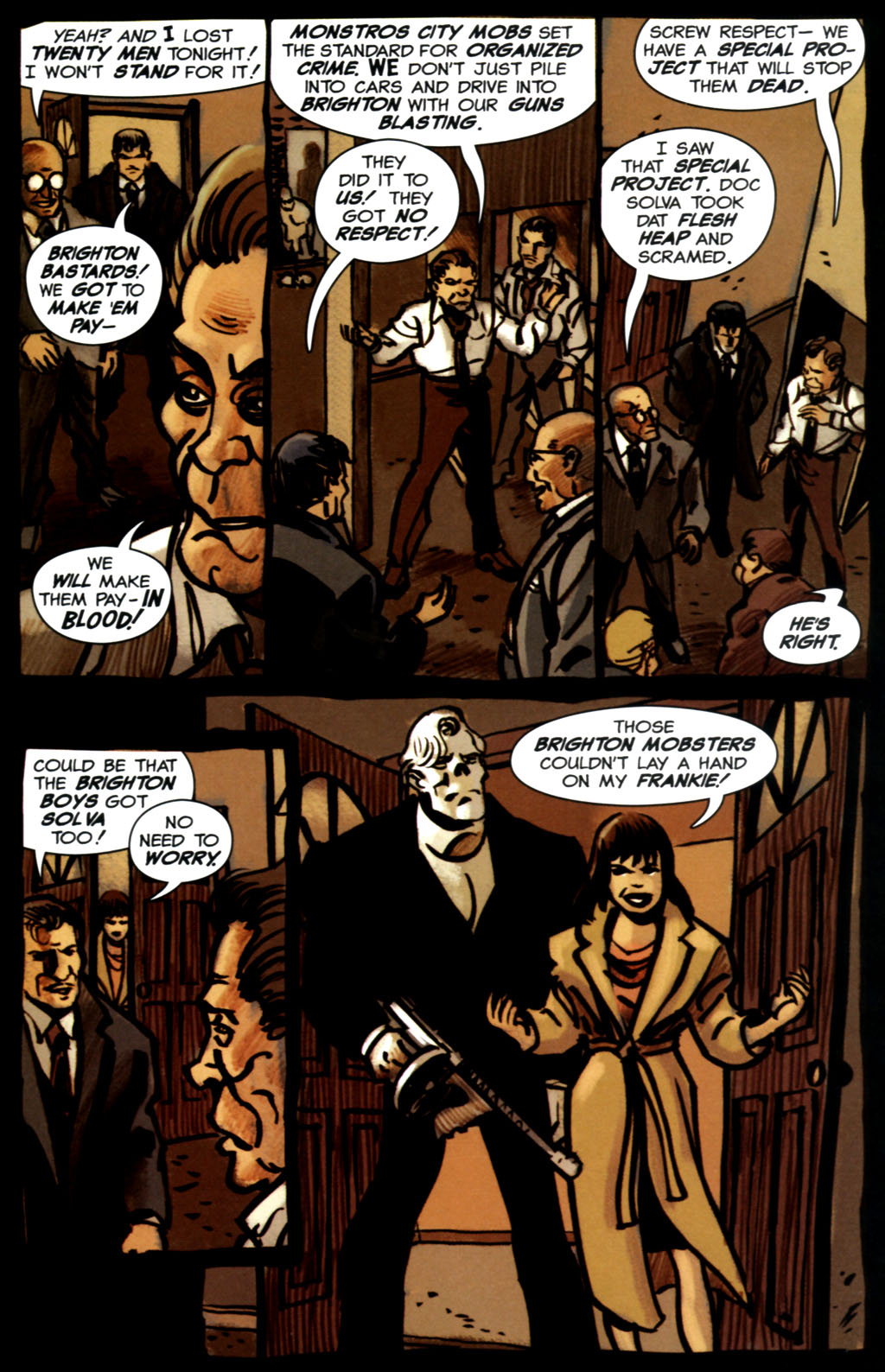 Read online Frankenstein Mobster comic -  Issue #2 - 22