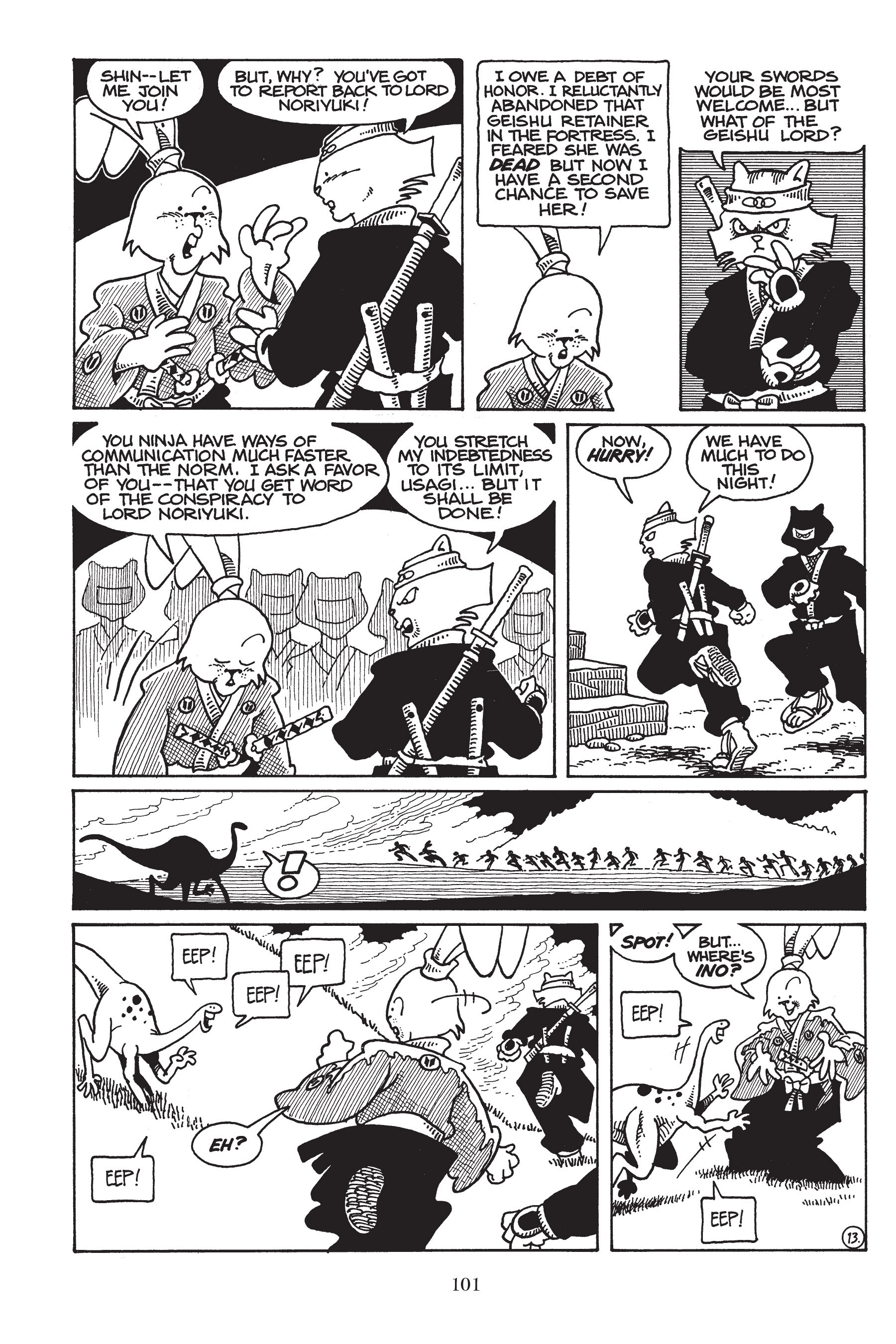 Read online Usagi Yojimbo (1987) comic -  Issue # _TPB 4 - 100