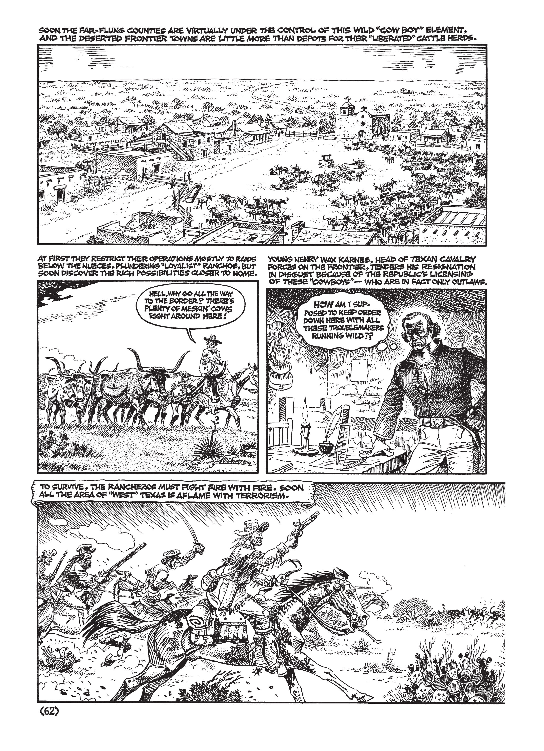 Read online Jack Jackson's American History: Los Tejanos and Lost Cause comic -  Issue # TPB (Part 1) - 65