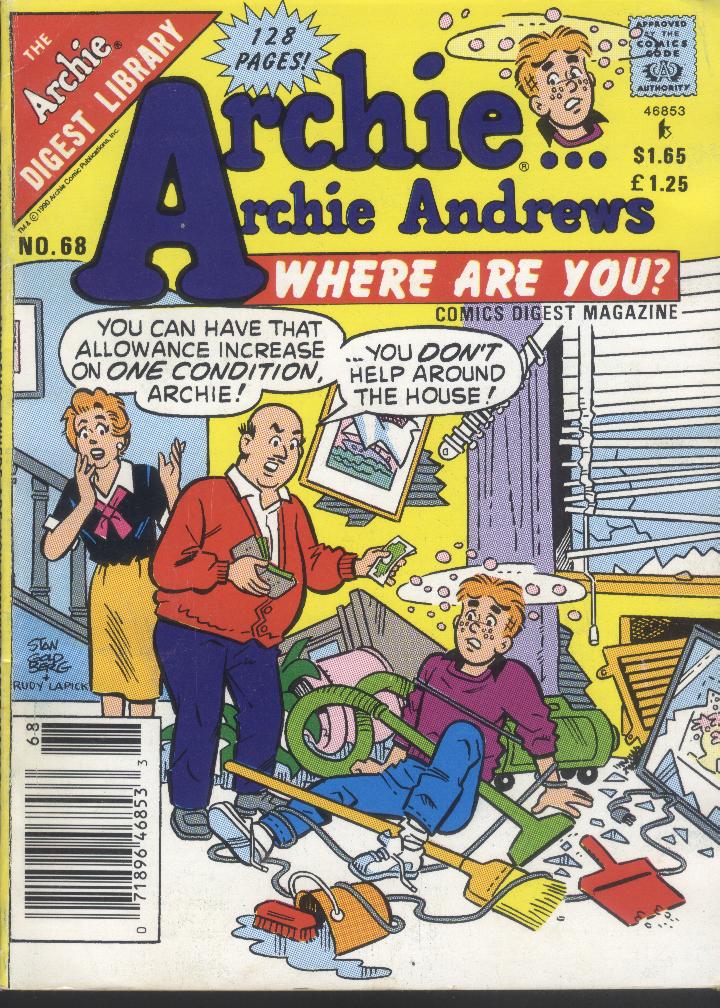 Read online Archie...Archie Andrews, Where Are You? Digest Magazine comic -  Issue #68 - 1