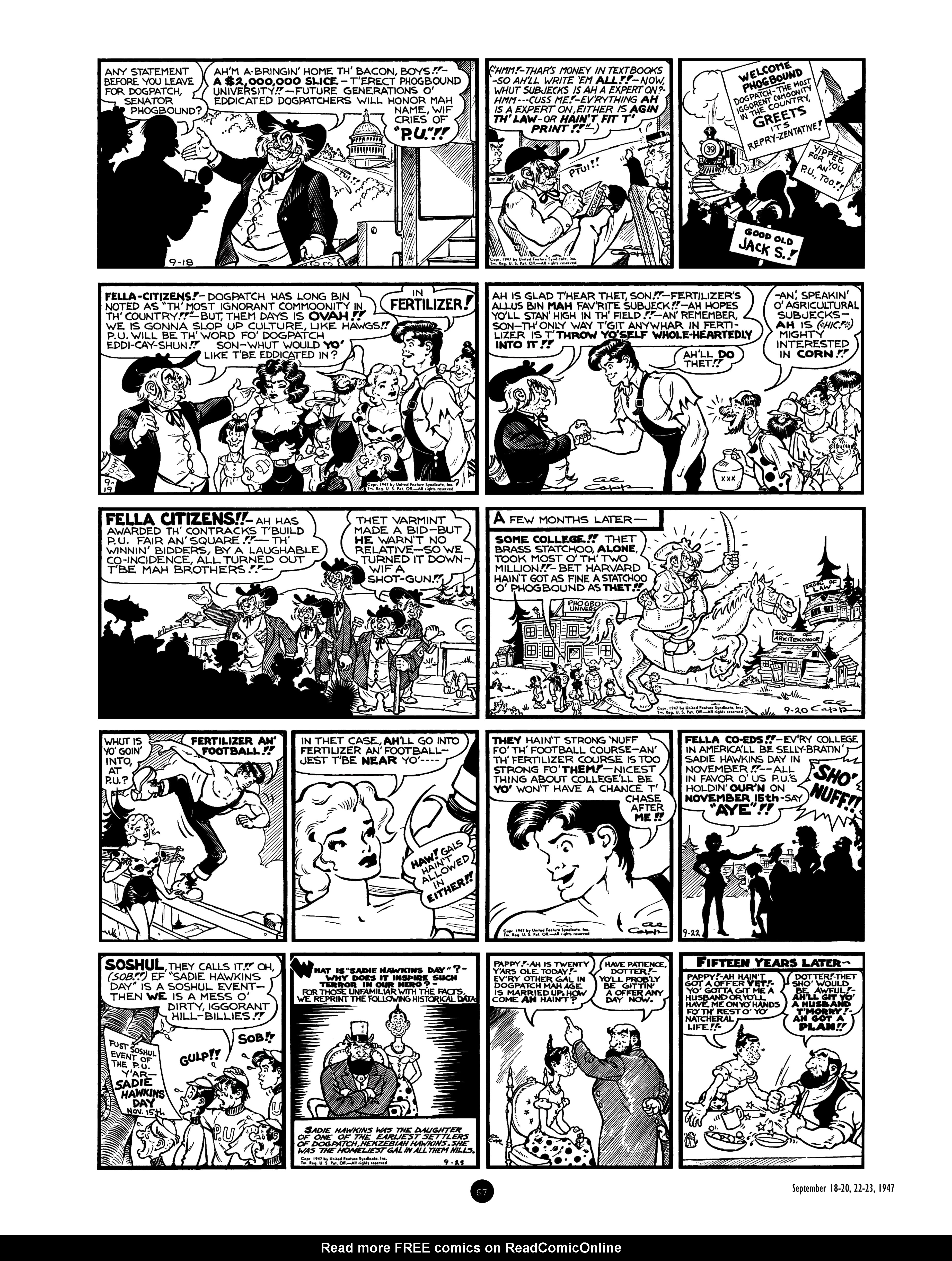 Read online Al Capp's Li'l Abner Complete Daily & Color Sunday Comics comic -  Issue # TPB 7 (Part 1) - 67