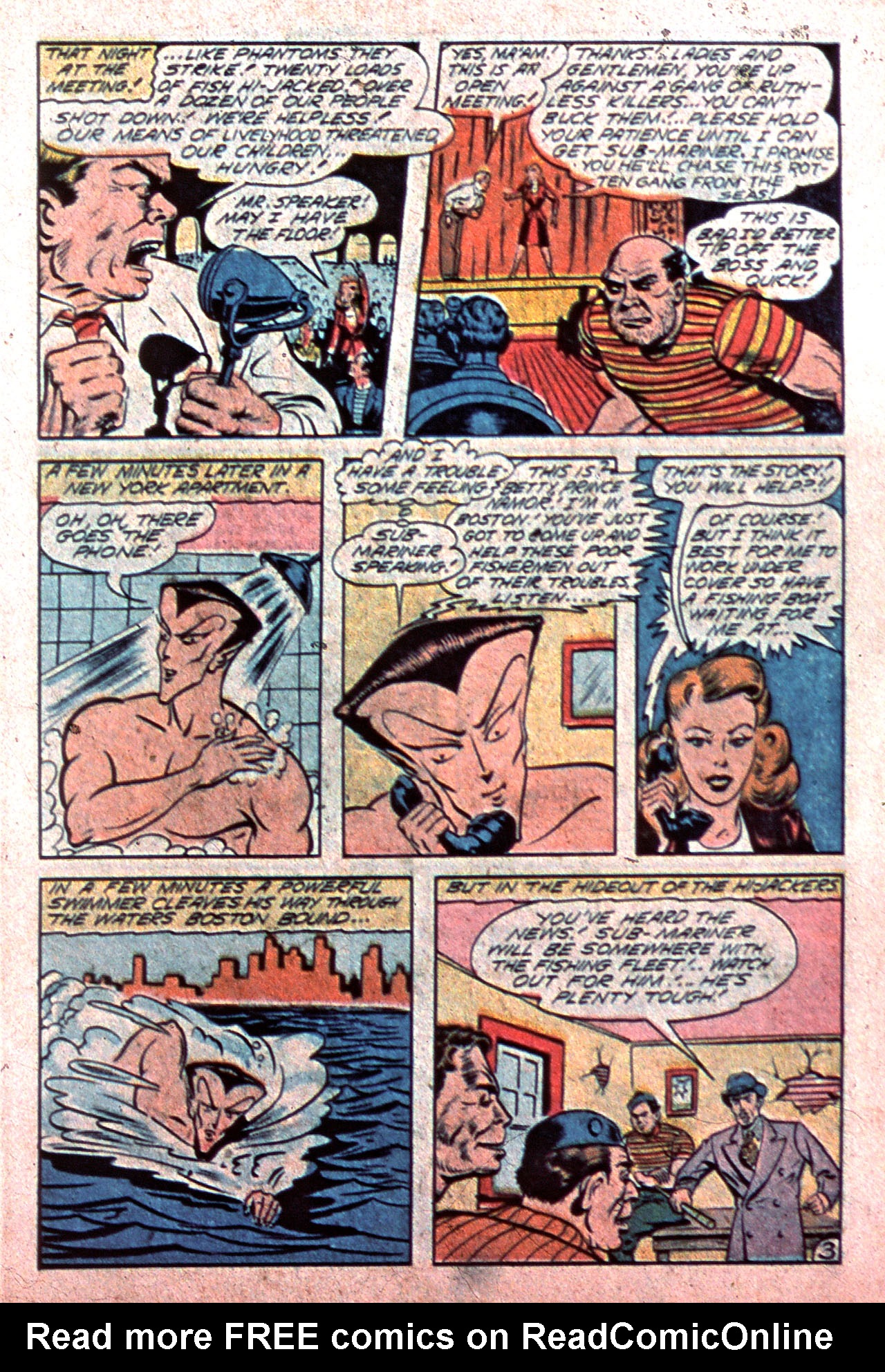 Read online Sub-Mariner Comics comic -  Issue #15 - 5
