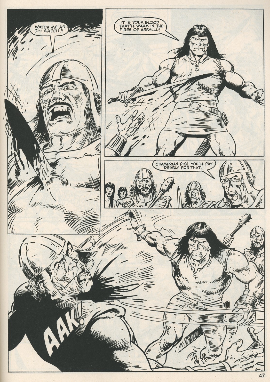 Read online The Savage Sword Of Conan comic -  Issue #115 - 47