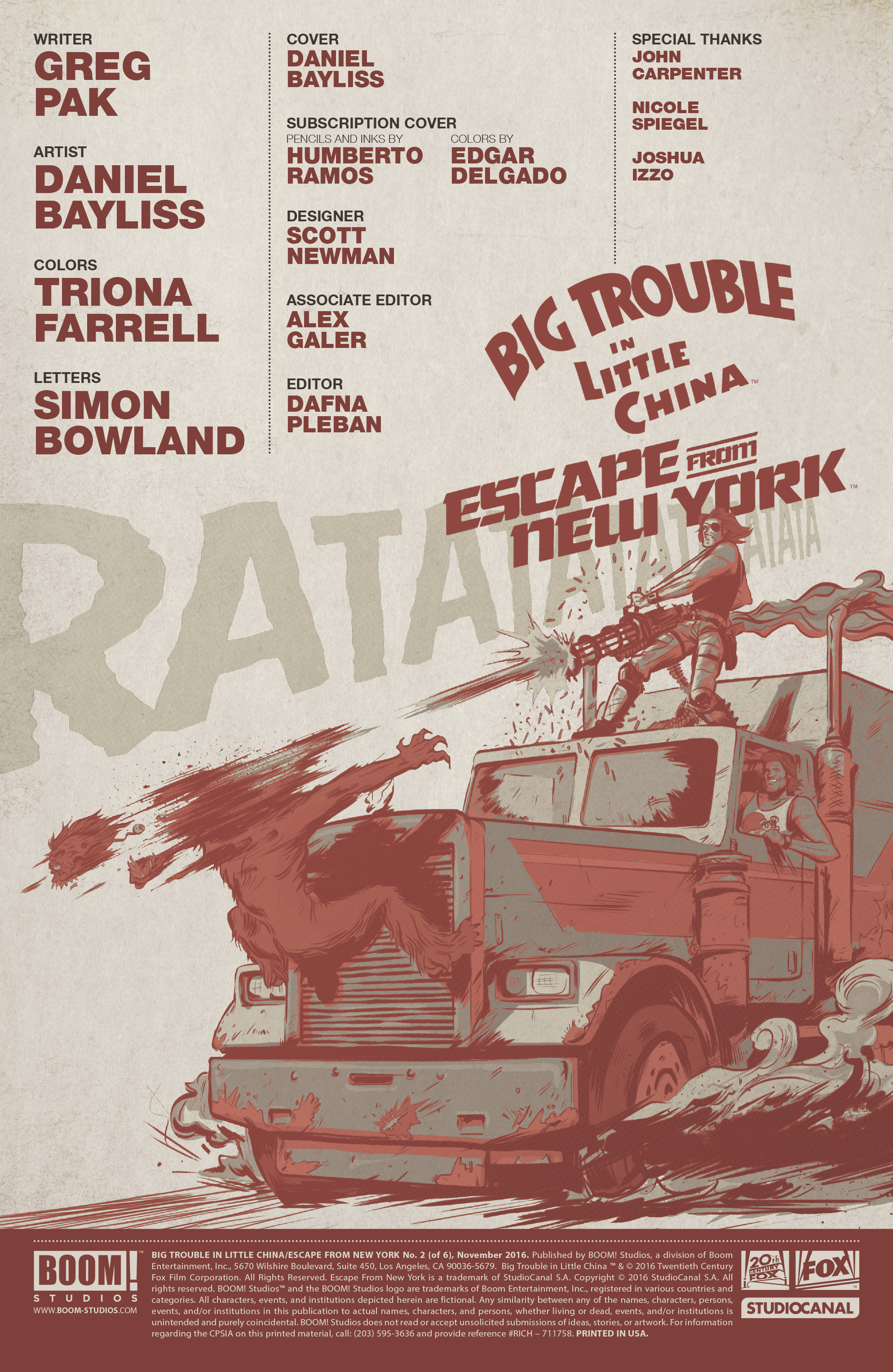 Read online Big Trouble in Little China/Escape From New York comic -  Issue #2 - 2