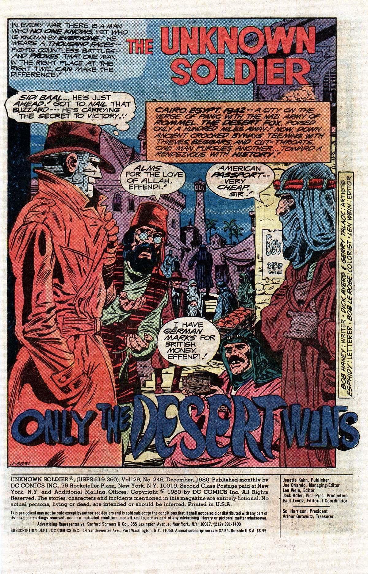 Read online Unknown Soldier (1977) comic -  Issue #246 - 3