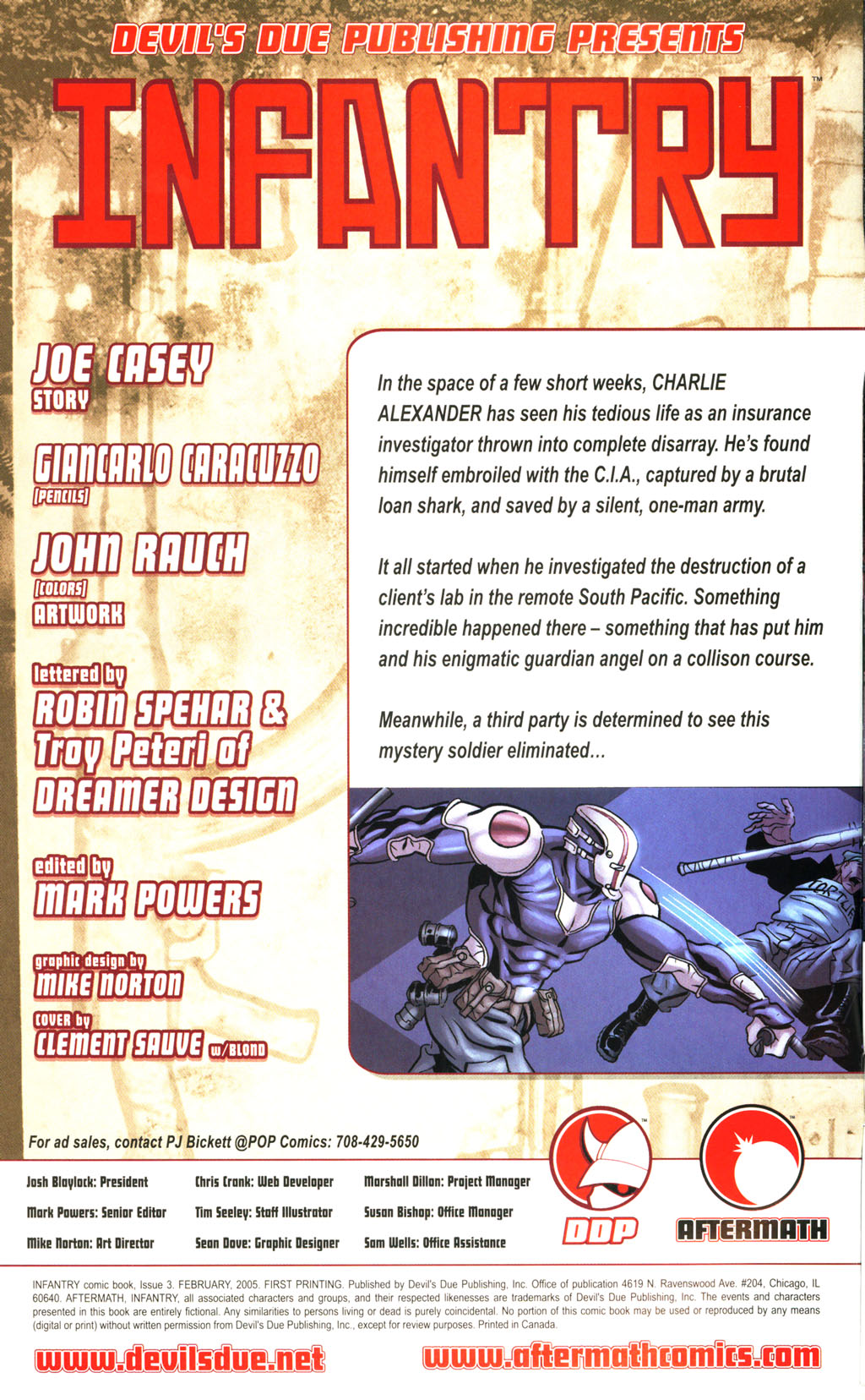 Read online Infantry comic -  Issue #3 - 2