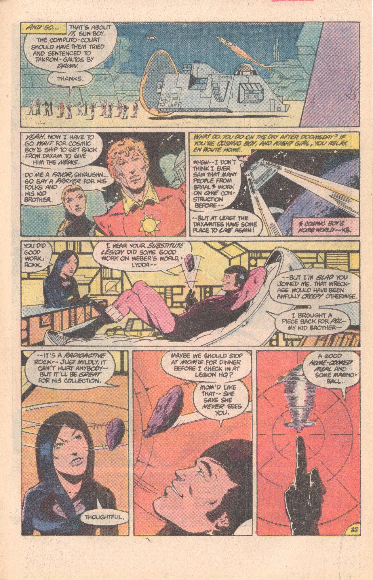 Read online Legion of Super-Heroes (1980) comic -  Issue #296 - 23