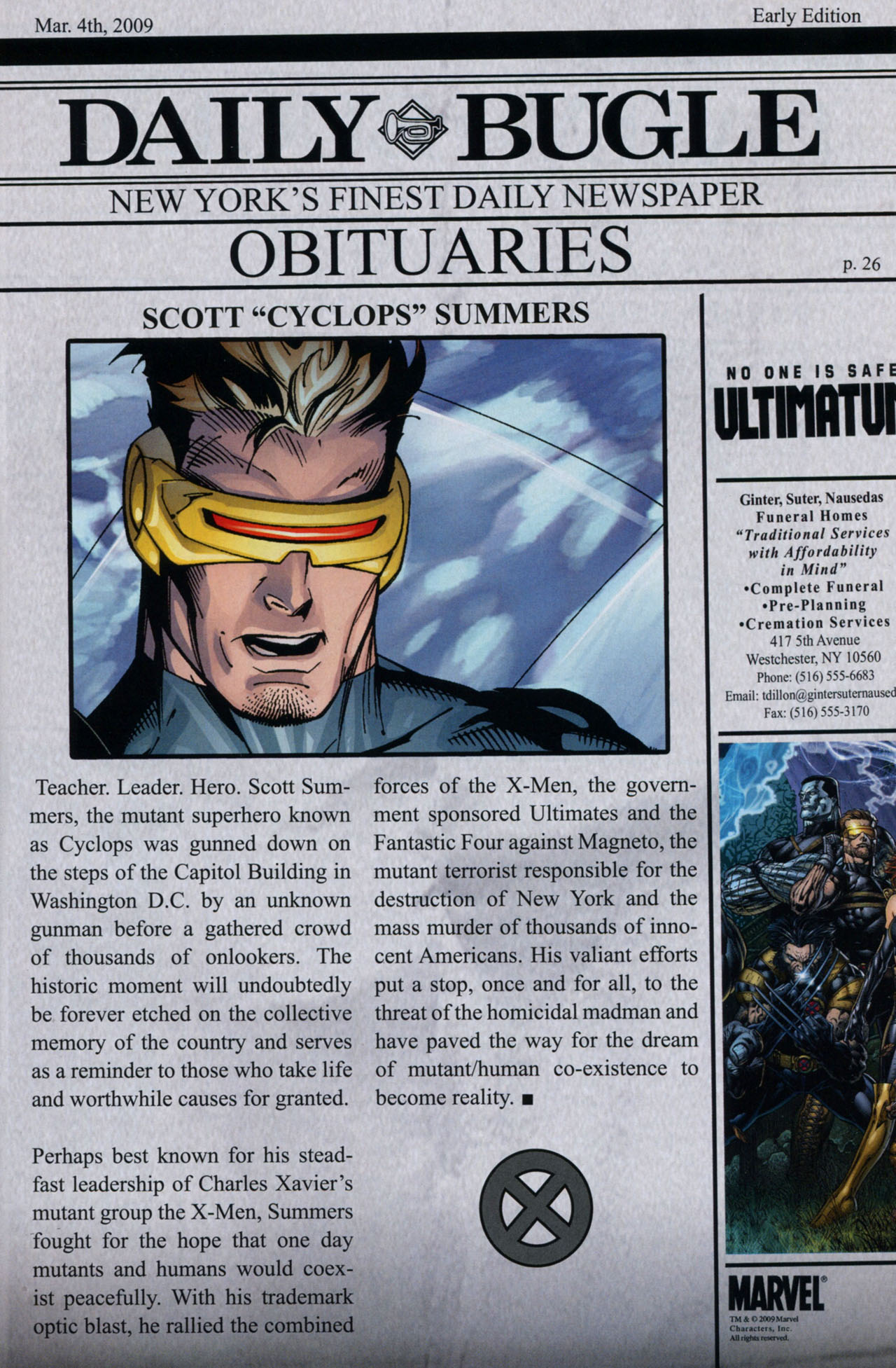 Read online Ultimatum: X-Men Requiem comic -  Issue # Full - 38