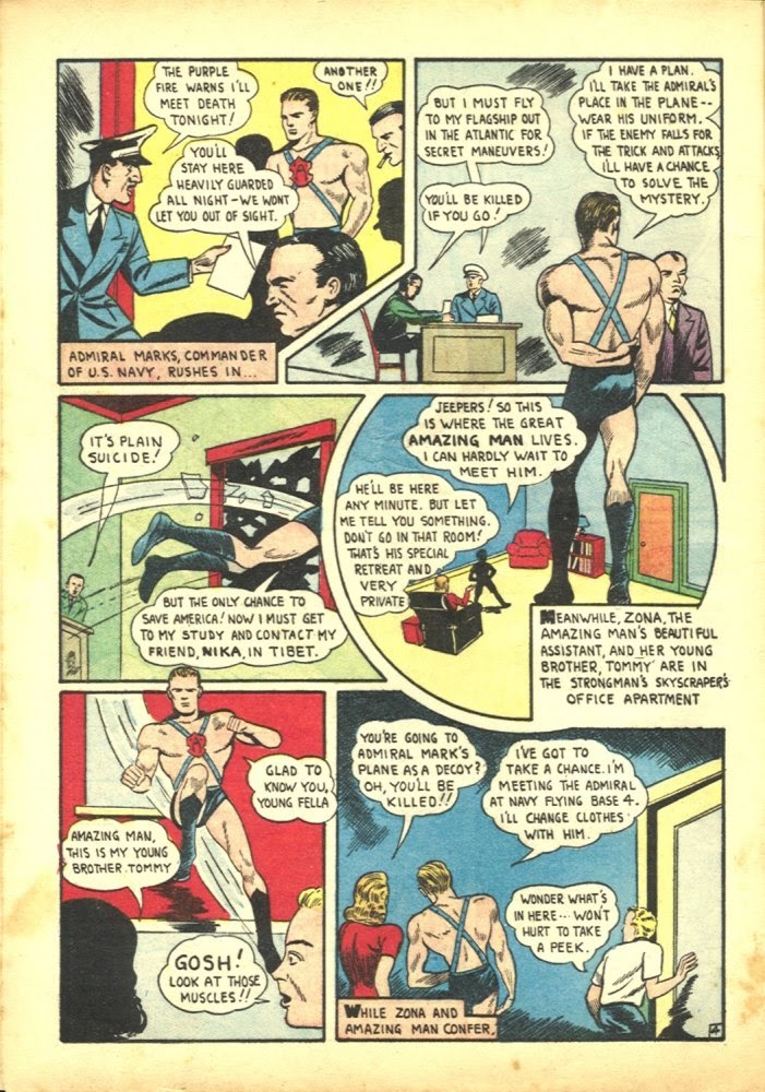 Read online Amazing Man Comics comic -  Issue #23 - 6