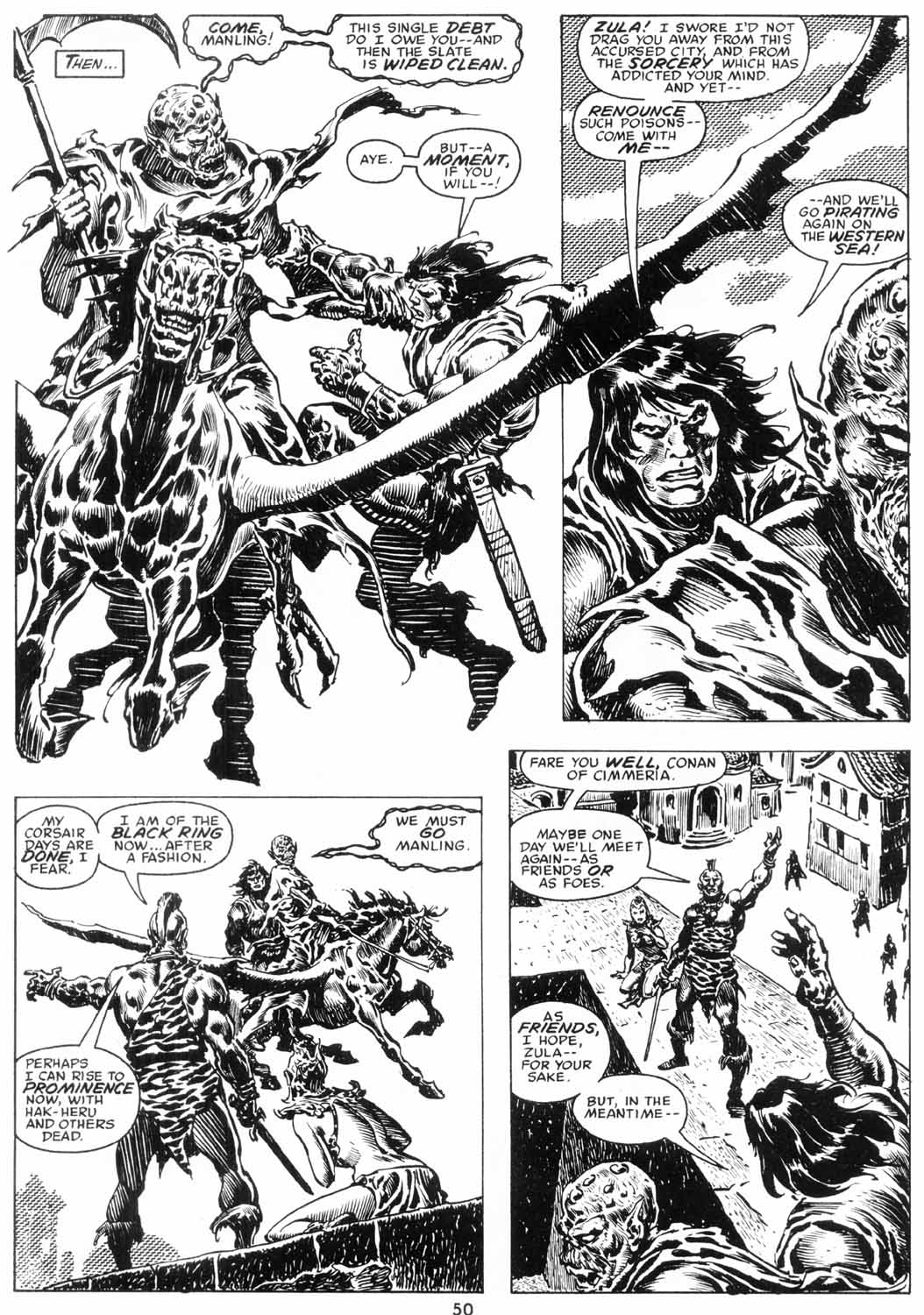 Read online The Savage Sword Of Conan comic -  Issue #206 - 51