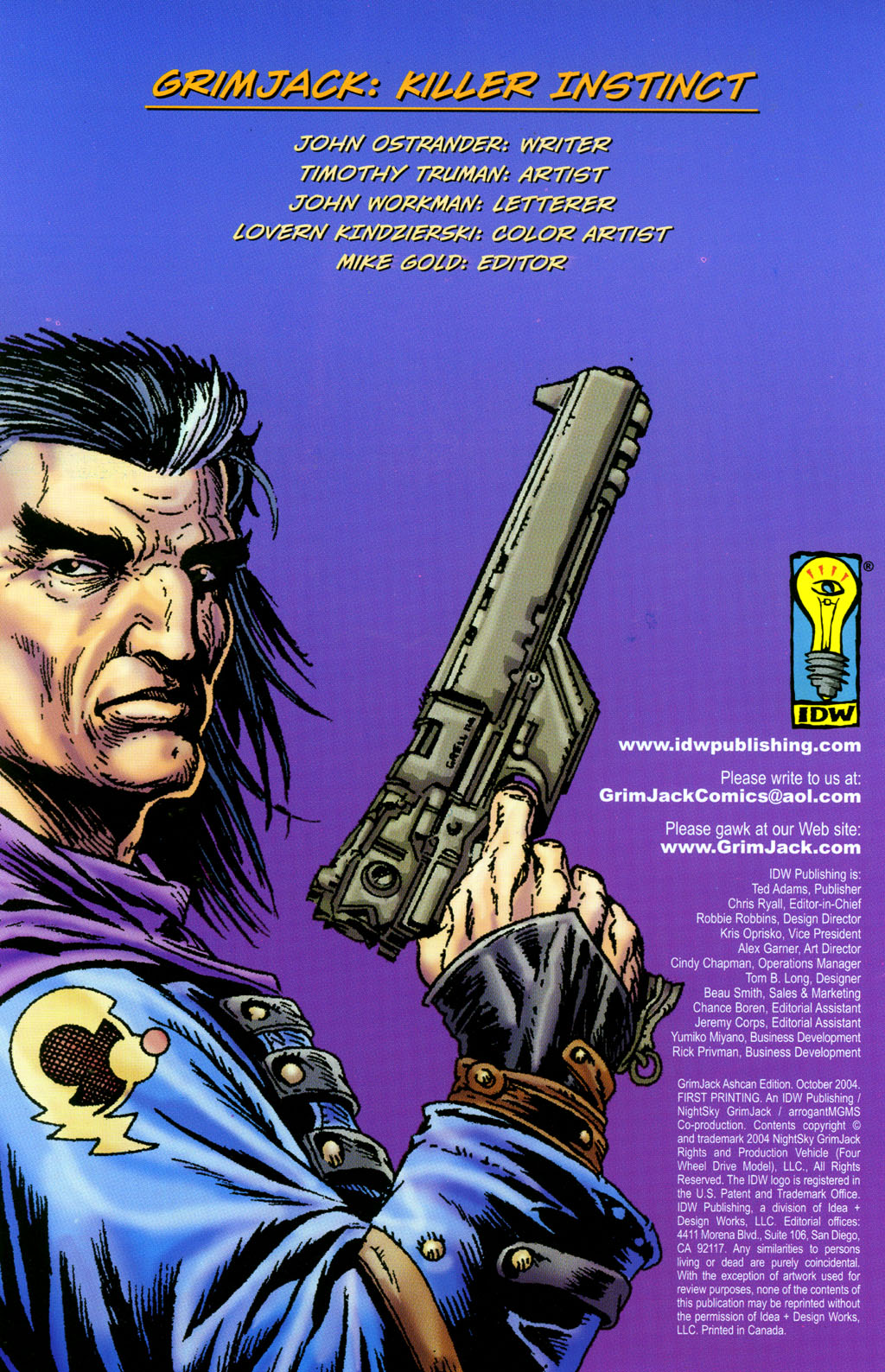 Read online Grimjack: Killer Instinct comic -  Issue # _Ashcan Edition - 2