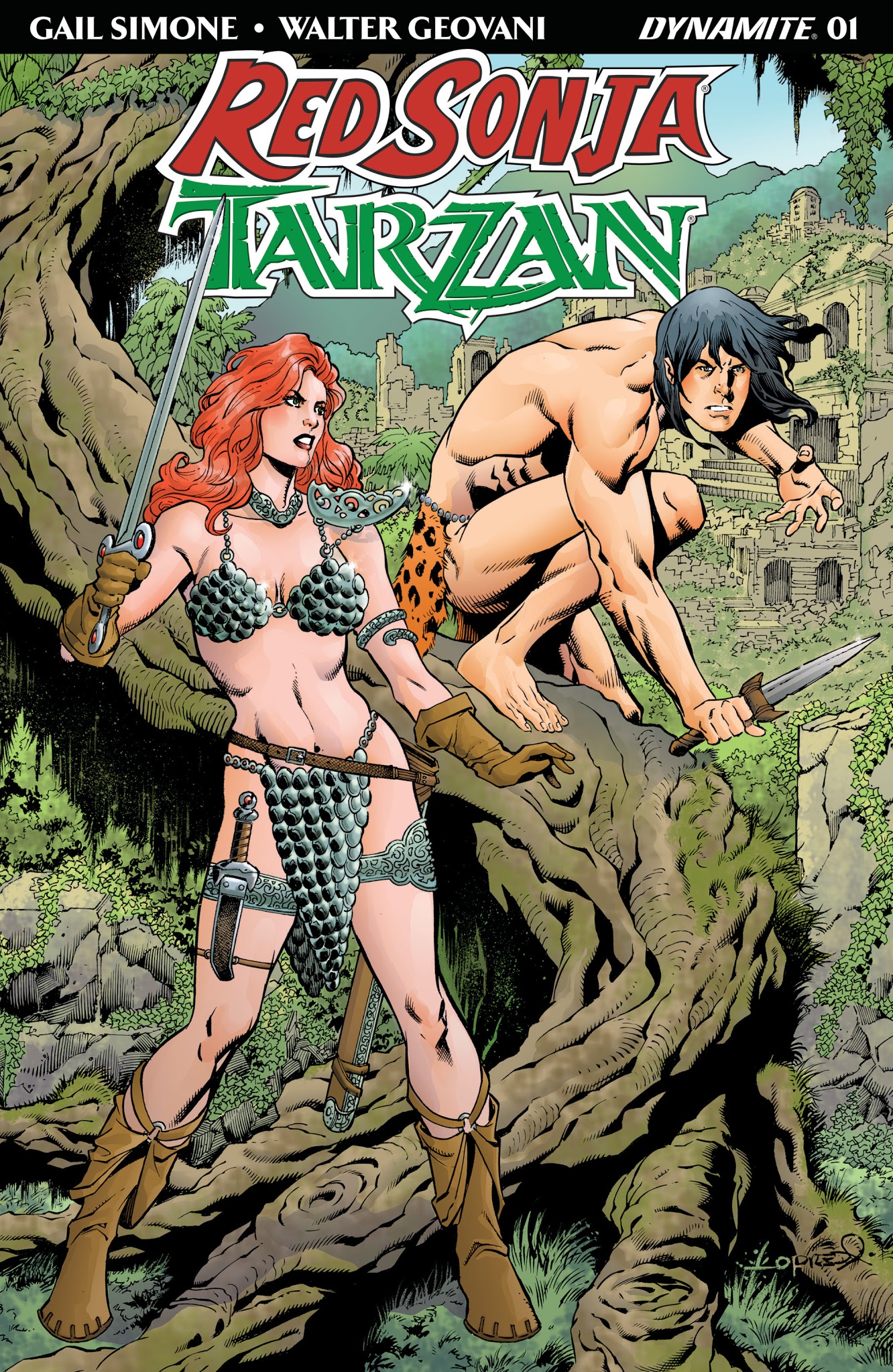 Read online Red Sonja/Tarzan comic -  Issue #1 - 3