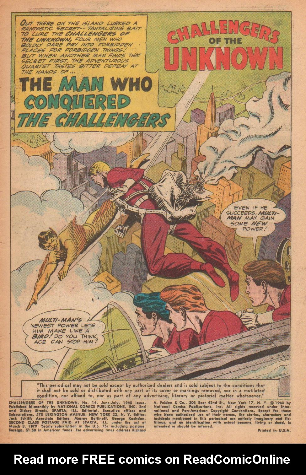 Read online Challengers of the Unknown (1958) comic -  Issue #14 - 3