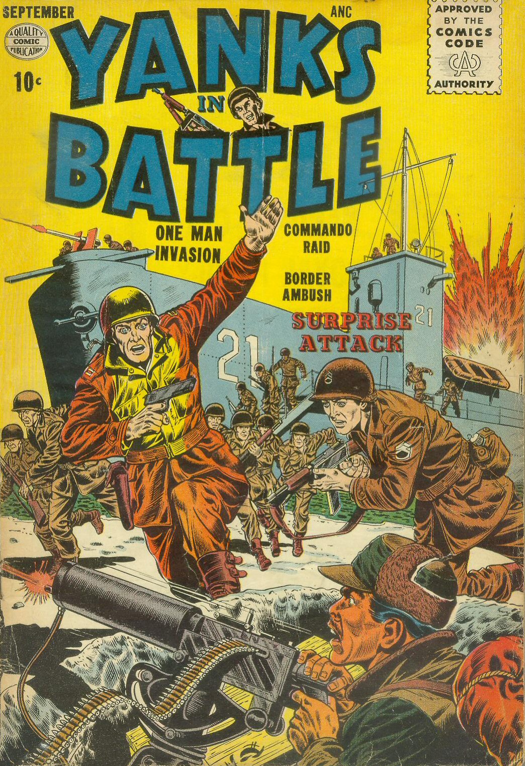Read online Yanks In Battle comic -  Issue #1 - 1