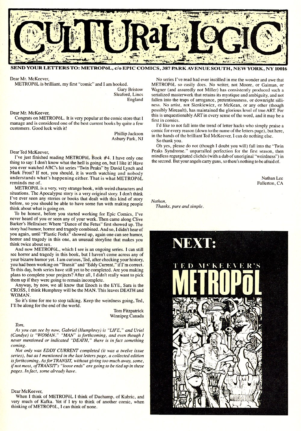 Read online Ted McKeever's Metropol comic -  Issue #6 - 31