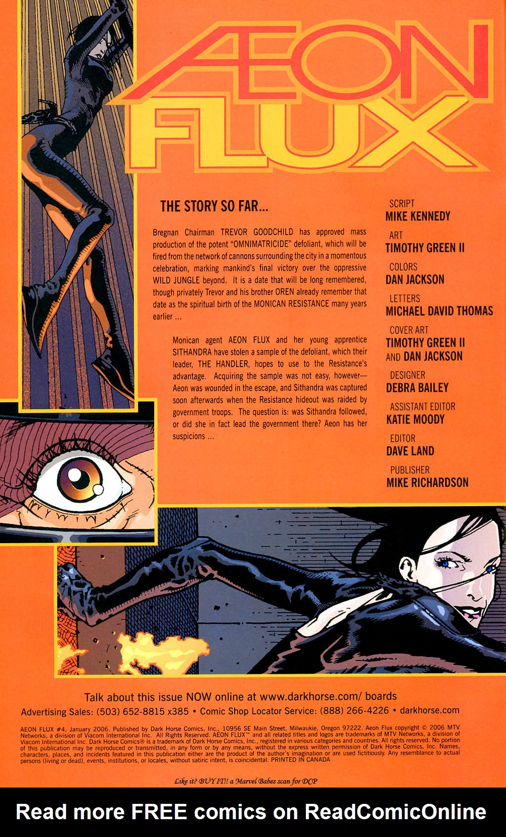 Read online Aeon Flux comic -  Issue #4 - 2