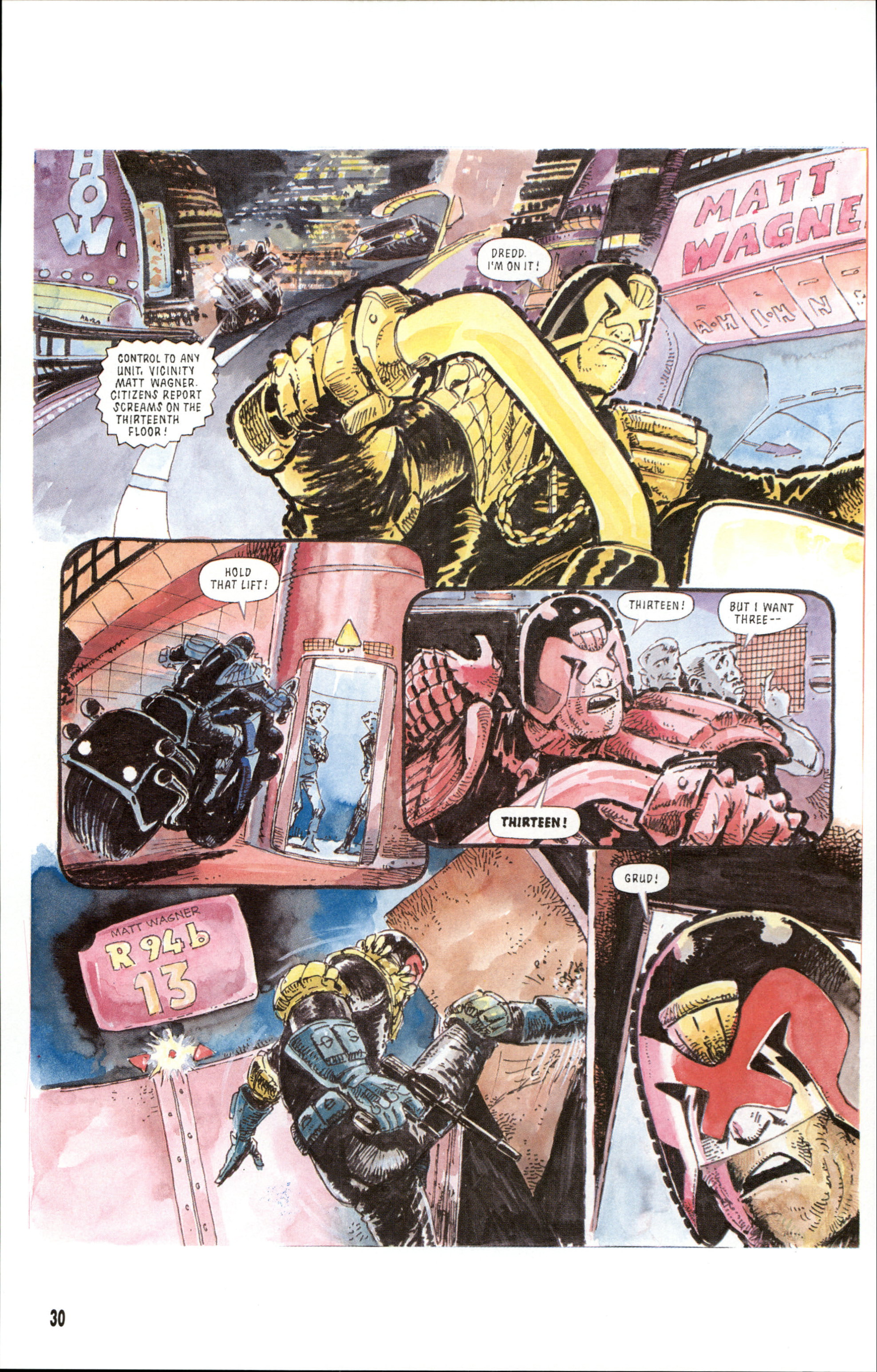 Read online Dredd Rules! comic -  Issue #8 - 32
