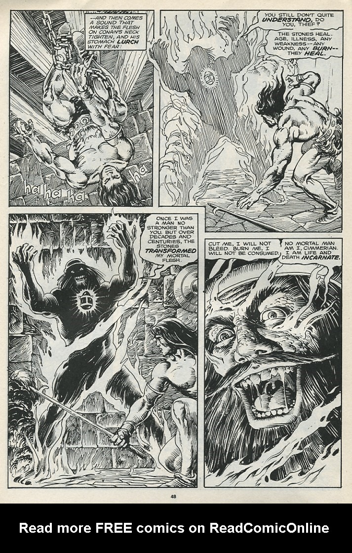 Read online The Savage Sword Of Conan comic -  Issue #174 - 50