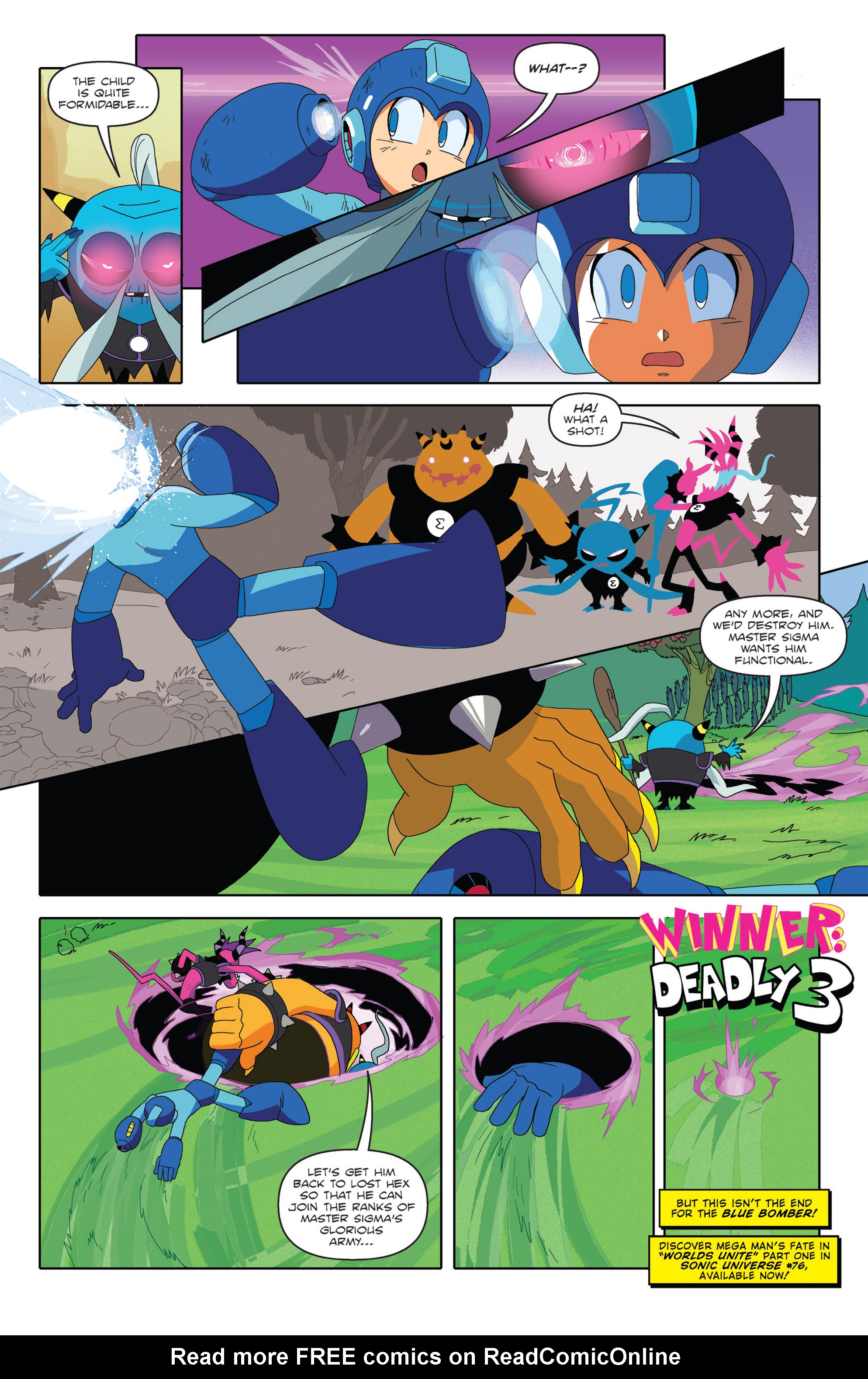 Read online Mega Man: Worlds Unite Battles comic -  Issue # Full - 10