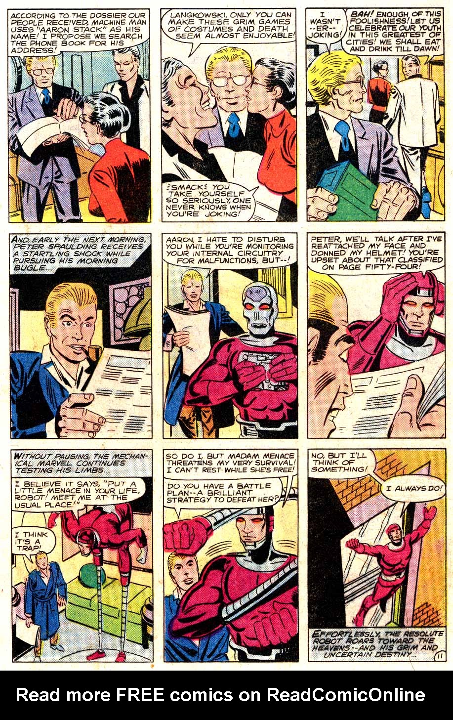 Read online Machine Man (1978) comic -  Issue #18 - 12