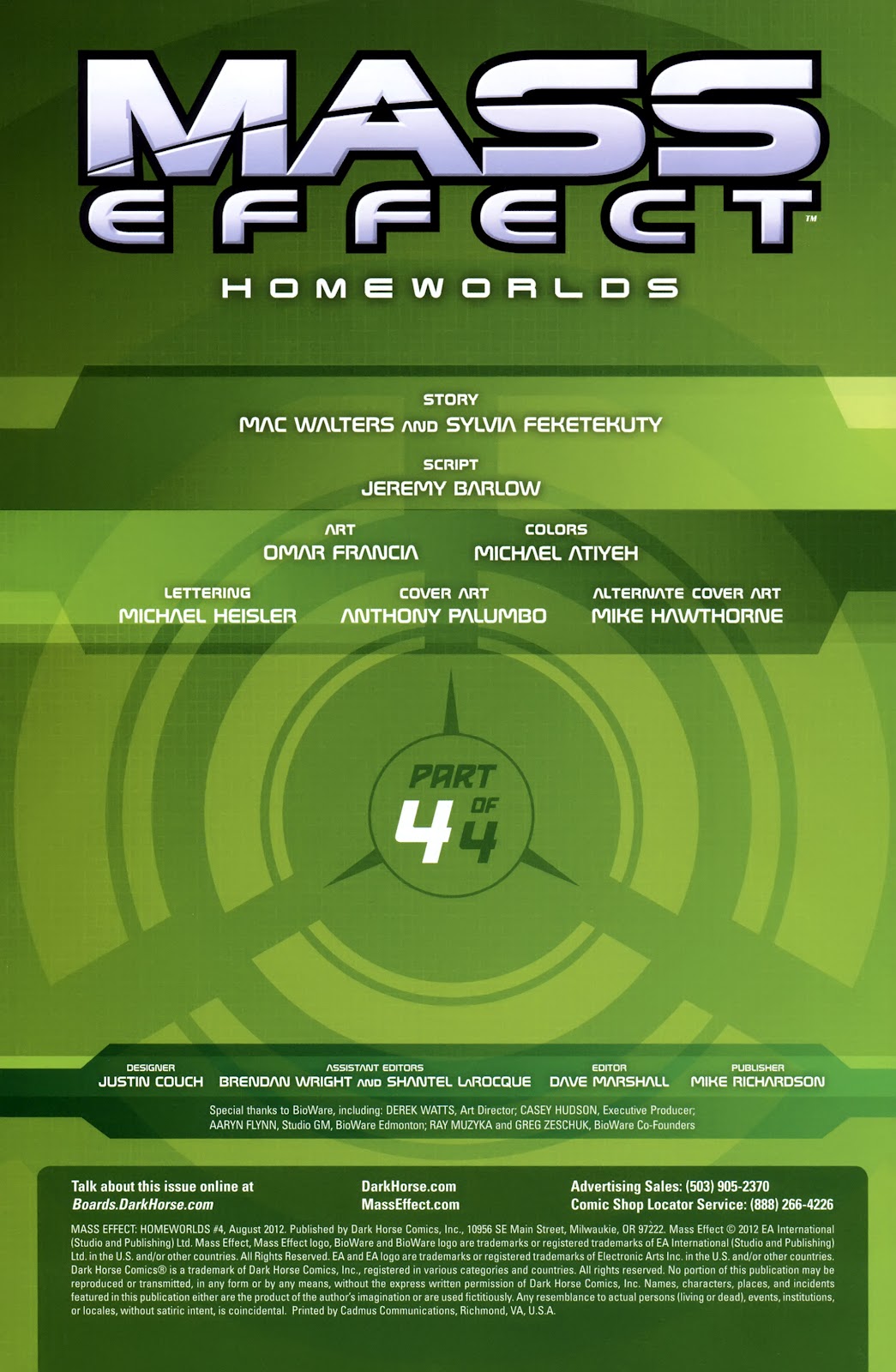 Mass Effect: Homeworlds Issue #4 #4 - English 3