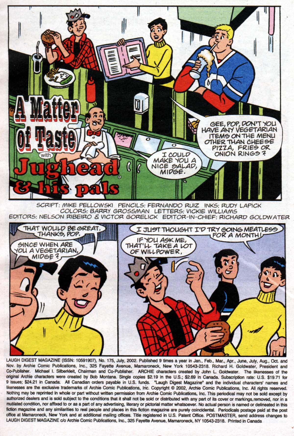 Read online Laugh Comics Digest comic -  Issue #175 - 2