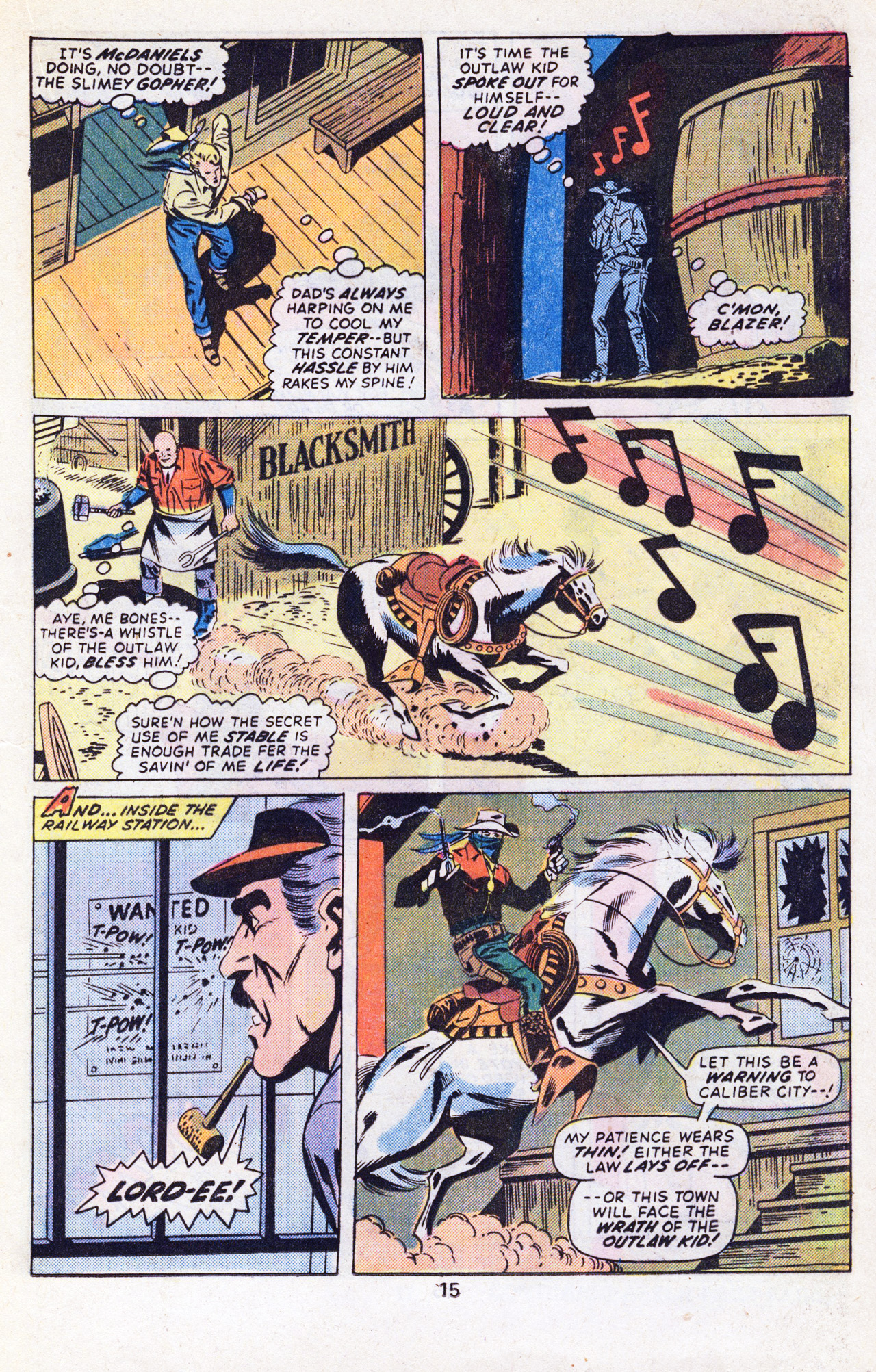 Read online The Outlaw Kid (1970) comic -  Issue #29 - 17