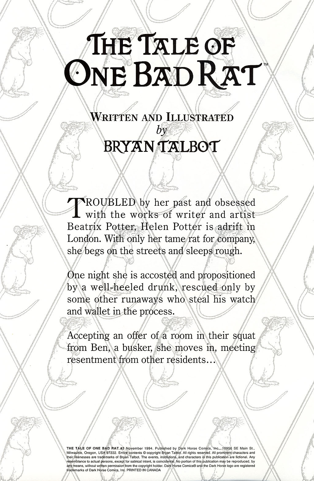 The Tale of One Bad Rat issue 2 - Page 2