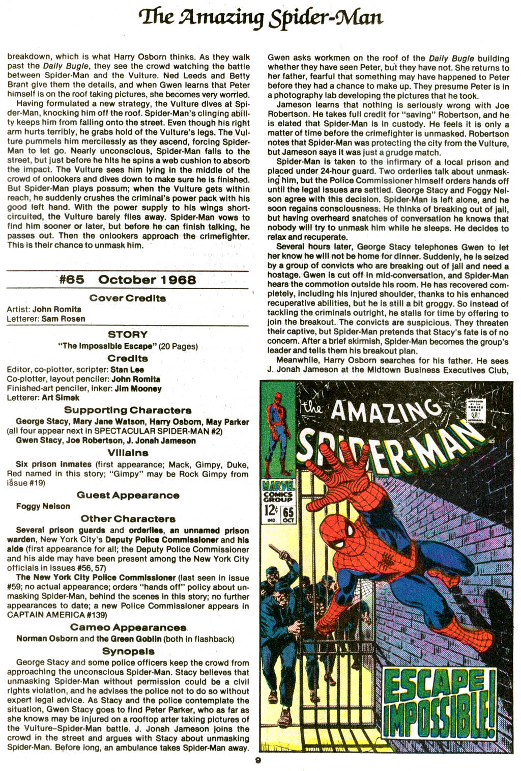 Read online The Official Marvel Index to The Amazing Spider-Man comic -  Issue #3 - 11